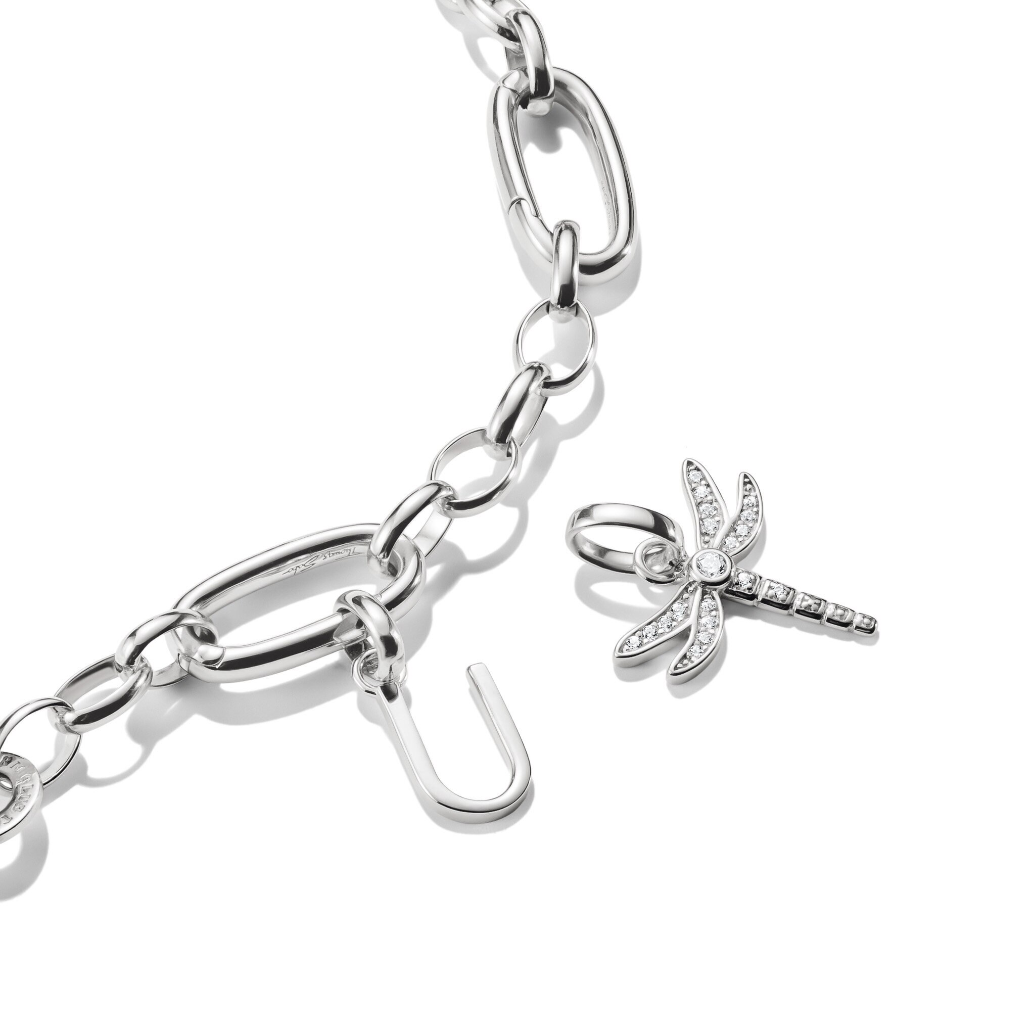 Charm-hängsmycke bokstaven U Connect