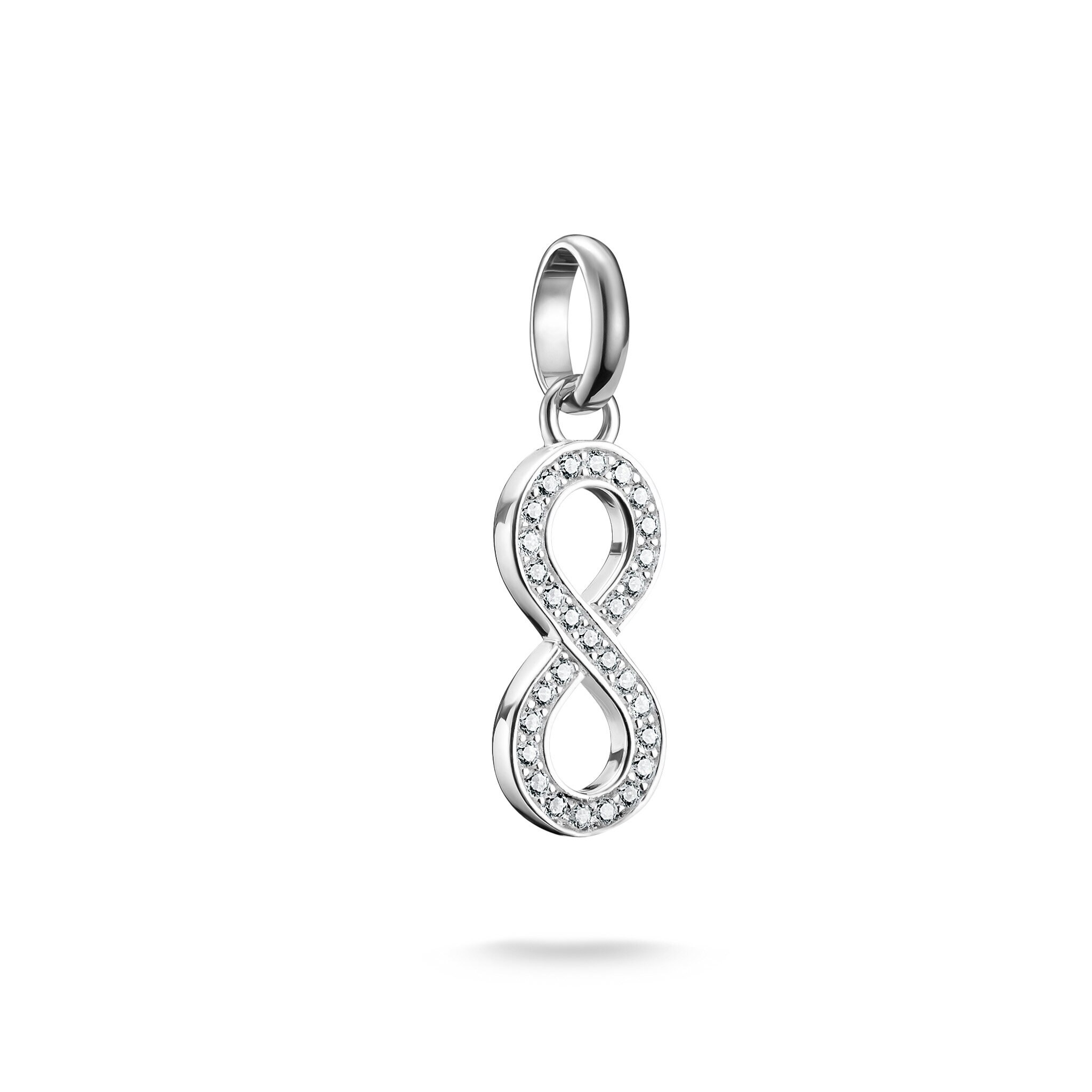 Charm-hängsmycke oändlighetssymbol med stenar Connect 