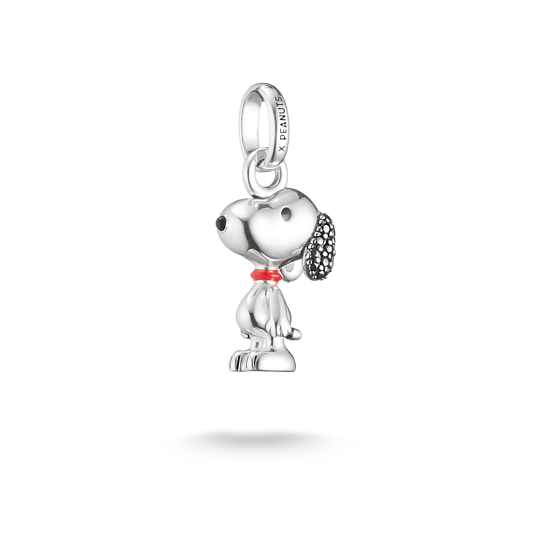 Charm-hängsmycke Snoopy Pavé PEANUTS Connect Silver