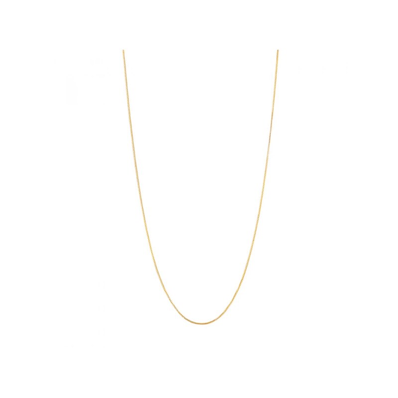 Gold Plated Silver Chain 1mm (76cm)