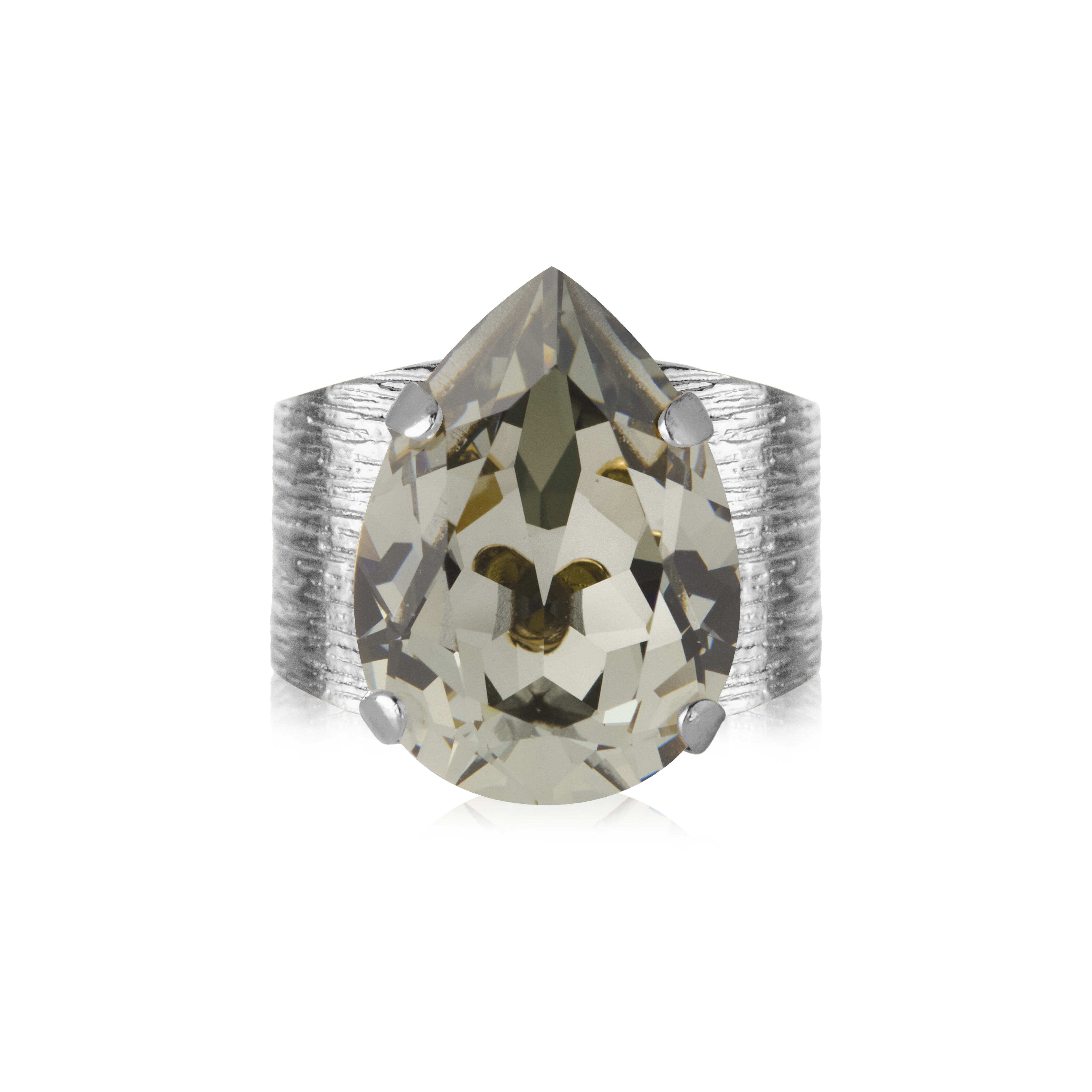 Classic Drop Ring / Black Diamond