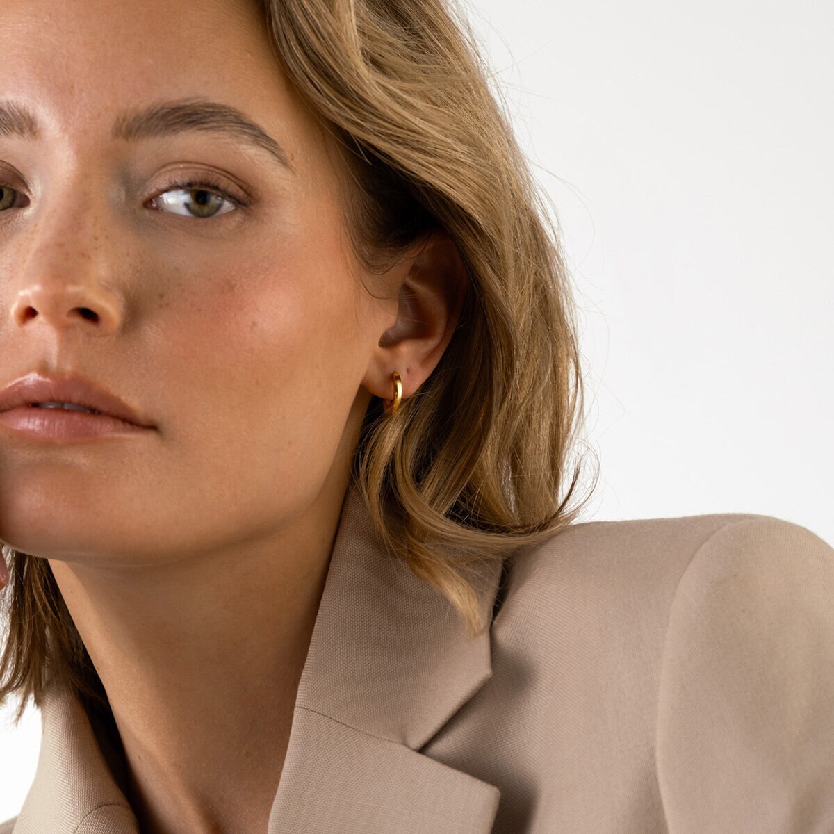 Classic Gold Hoops Small