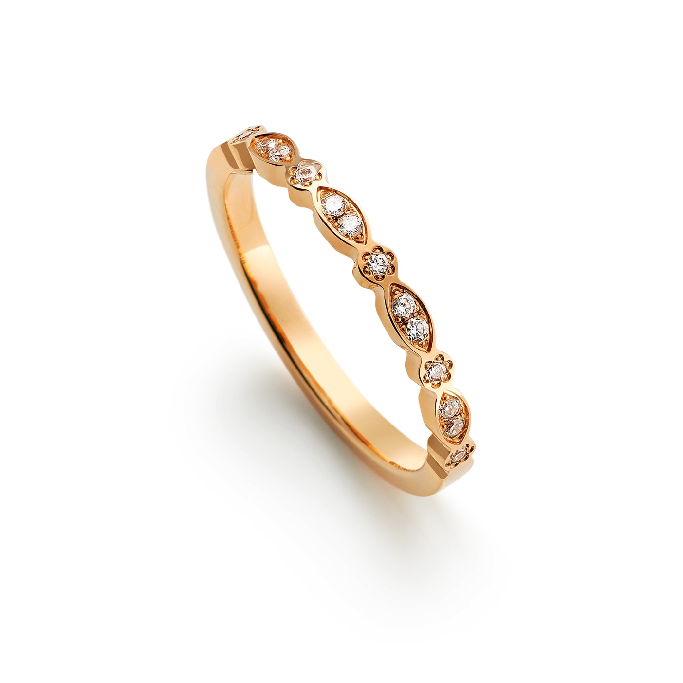 Mila 0,11 ct rödguld