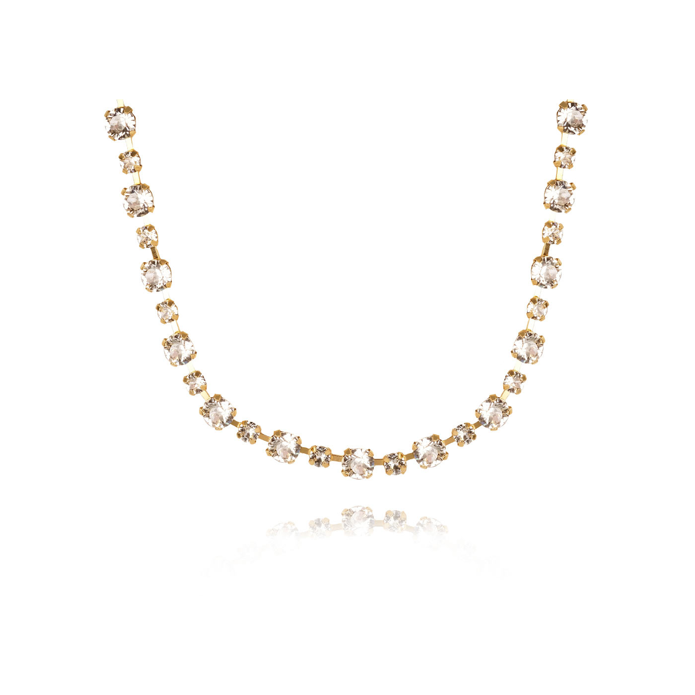 Calanthe necklace Crystal gold