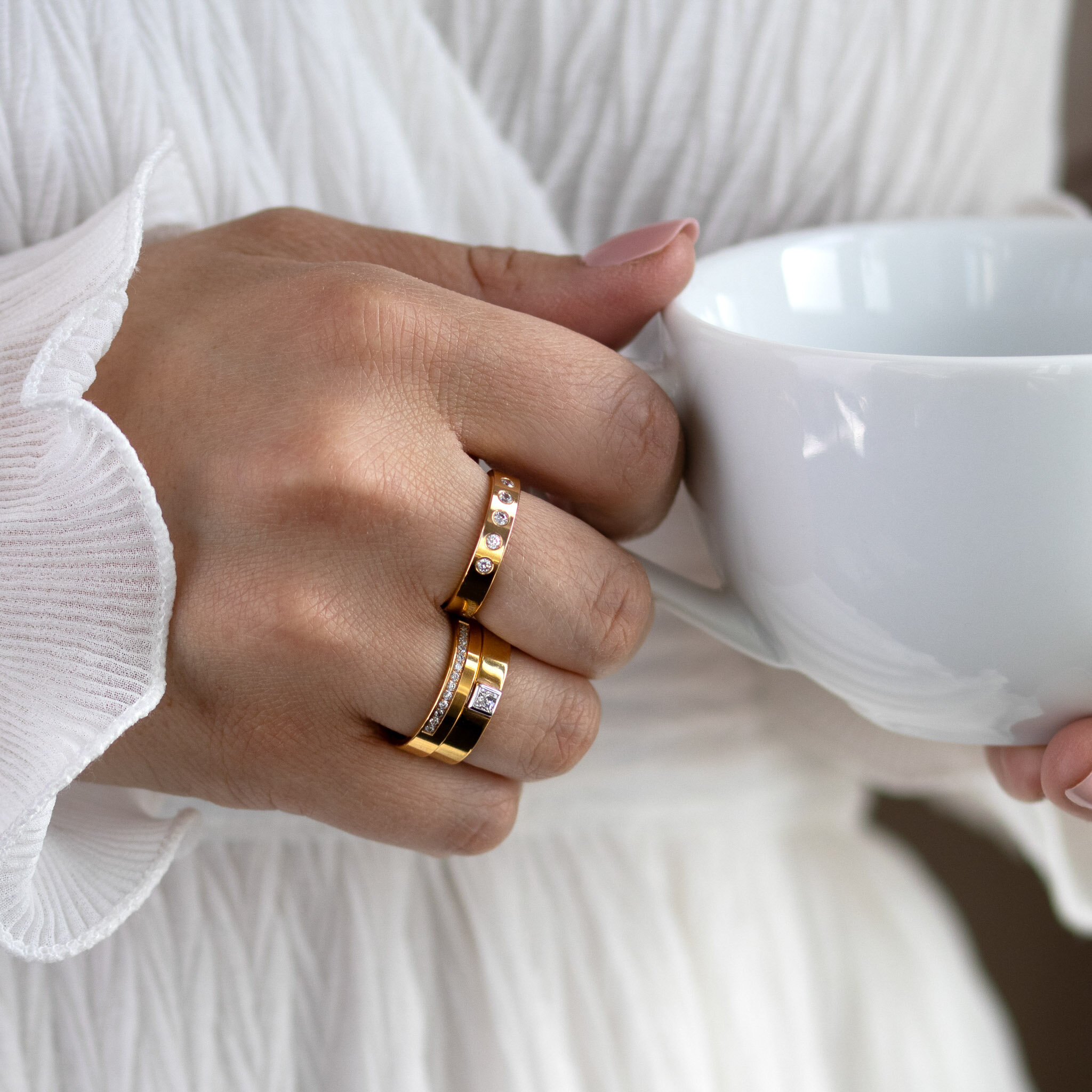 Clara 0,15 ct rödguld
