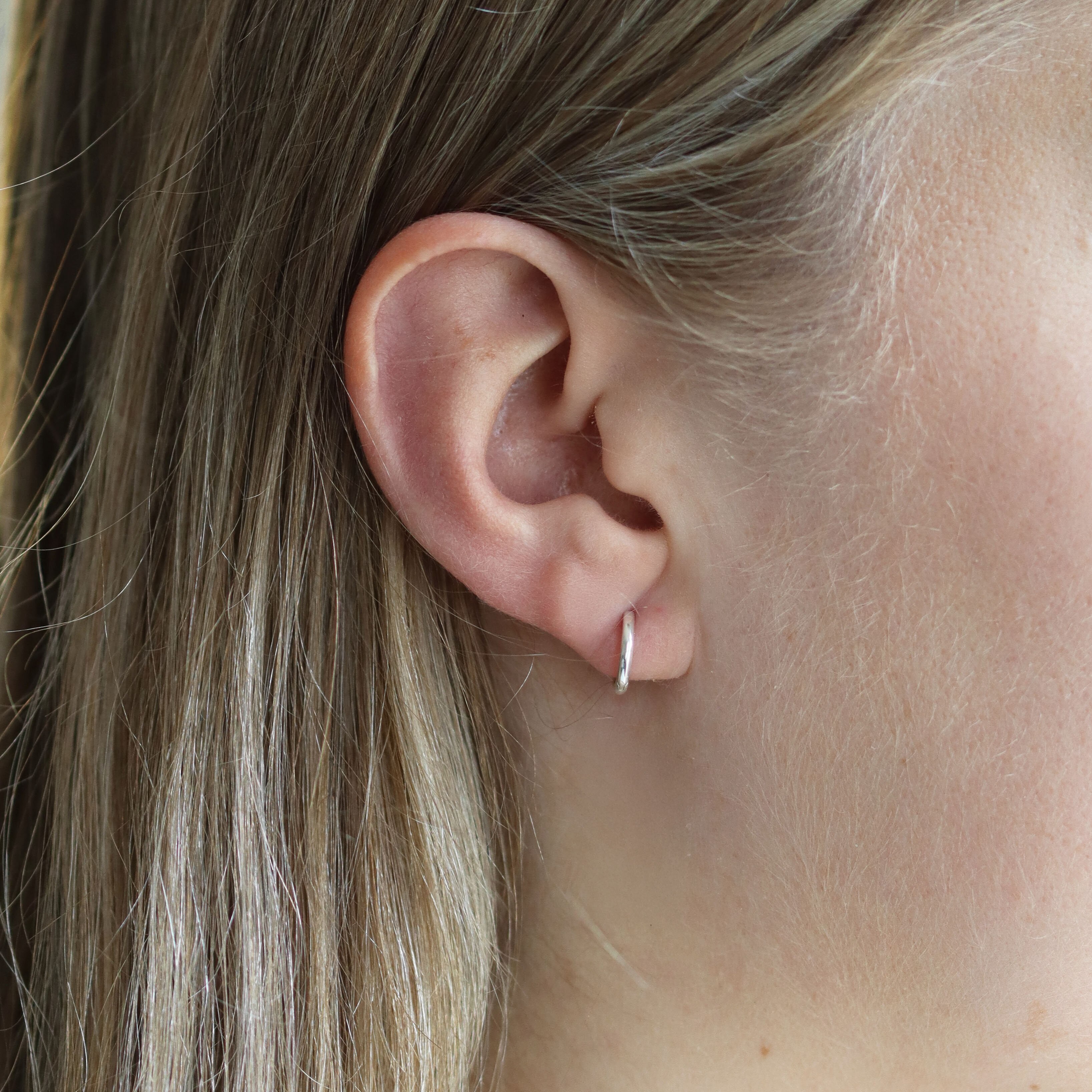 Daytime Hoops silver 10 mm