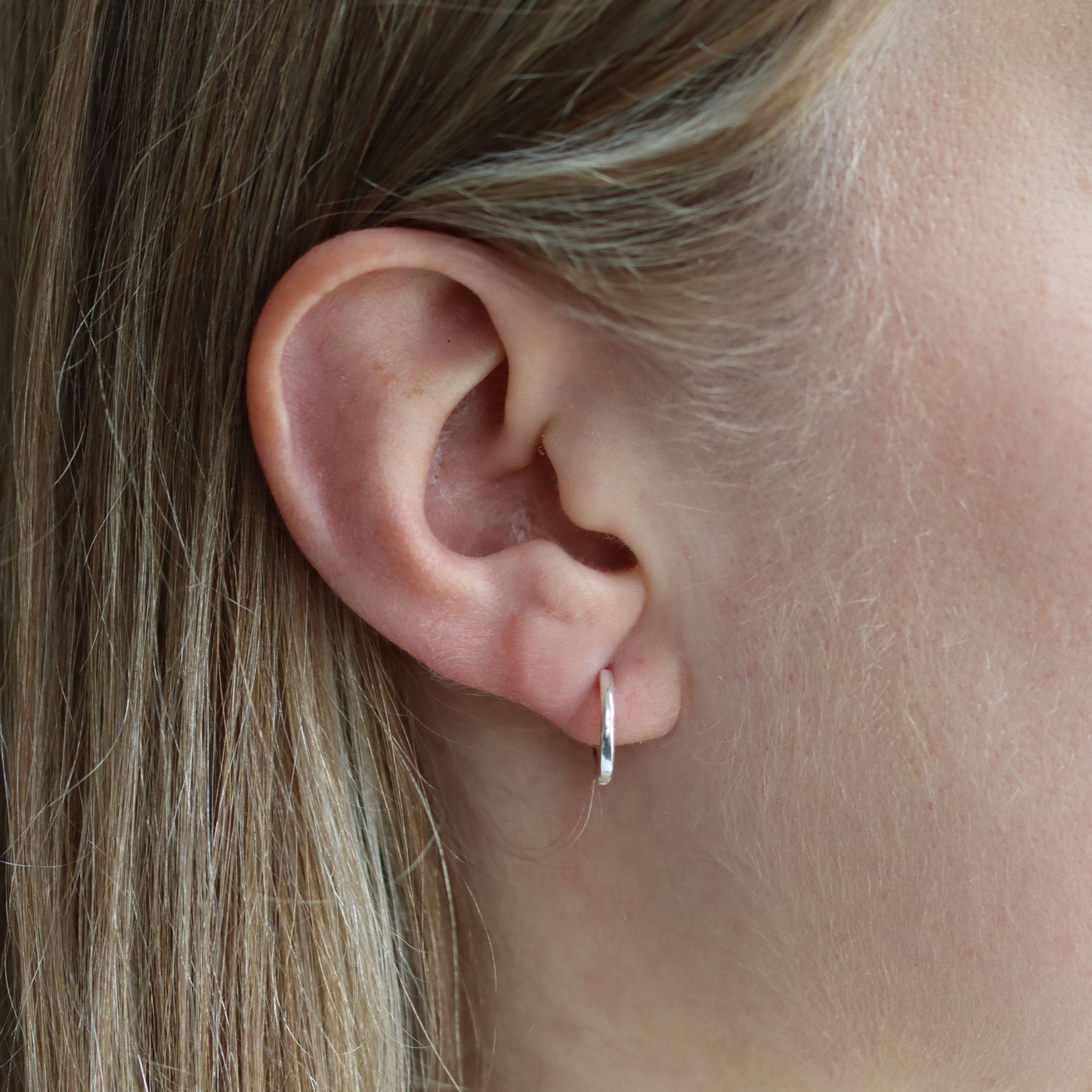 Daytime Hoops silver 12 mm