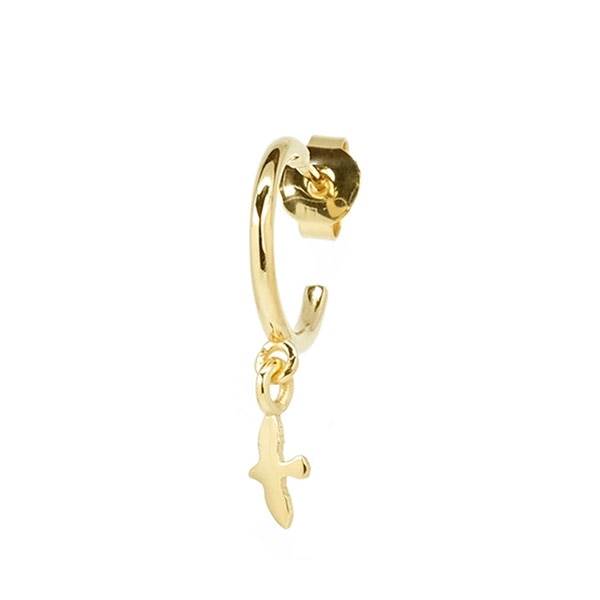 Mini Dove Hoop Gold