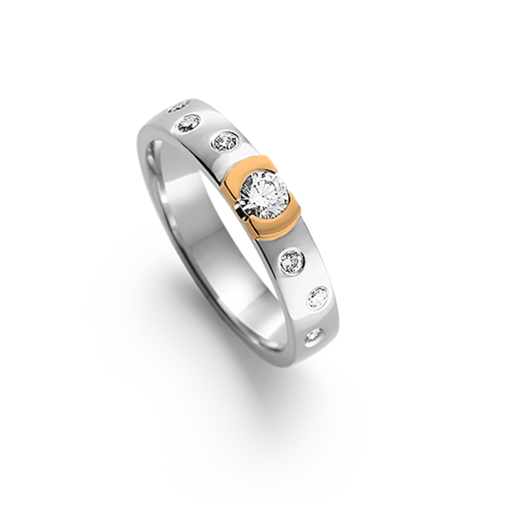 Elsa 0,34 ct vitguld