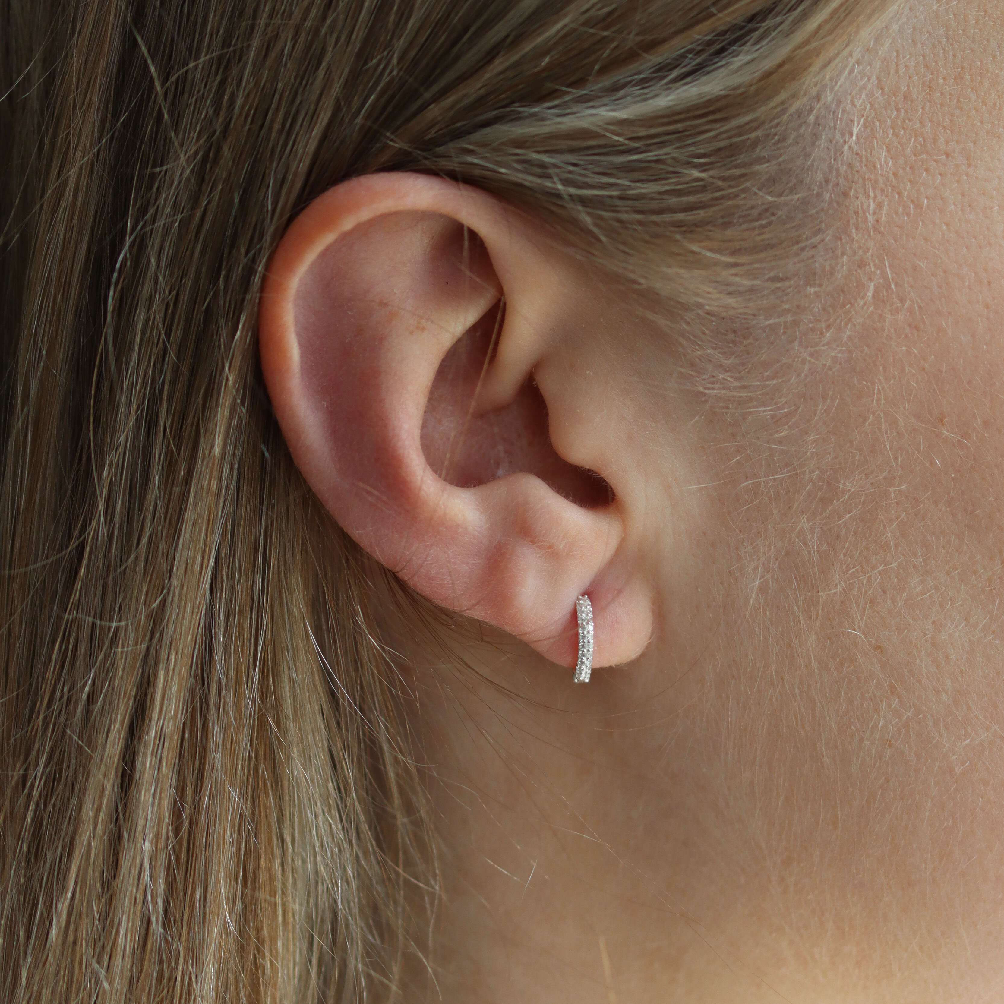 Evening Hoops silver 10 mm