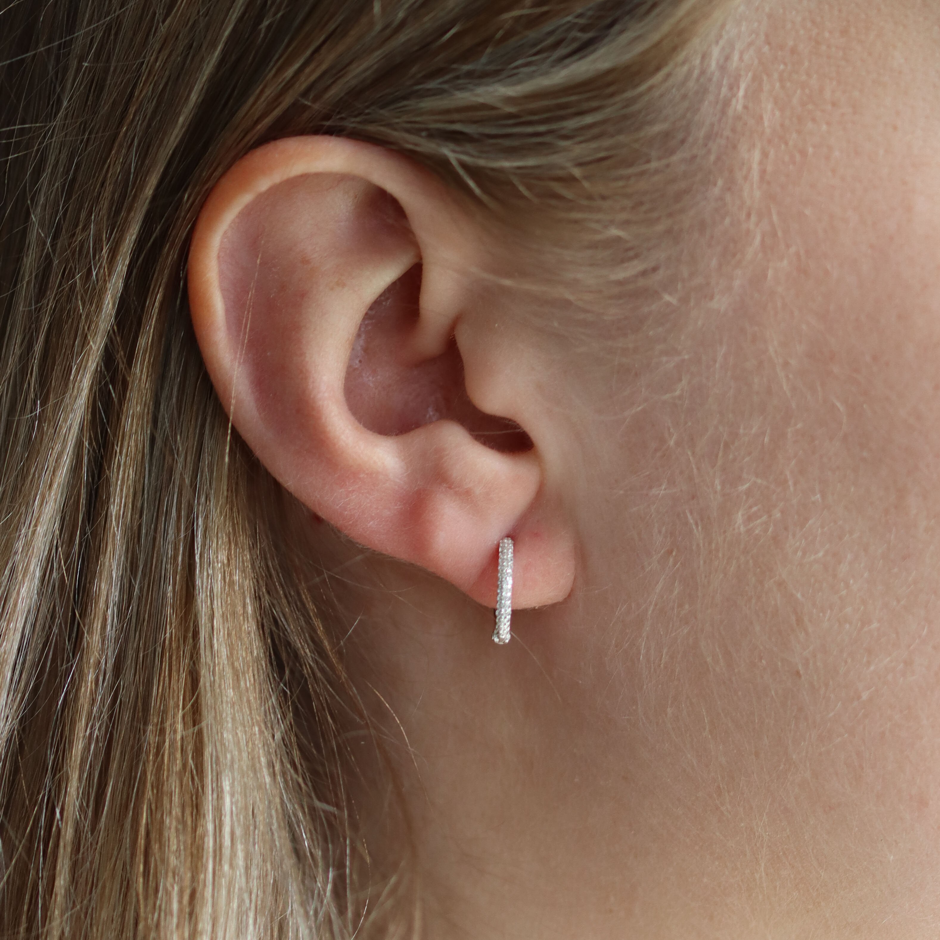 Evening Hoops silver 12 mm