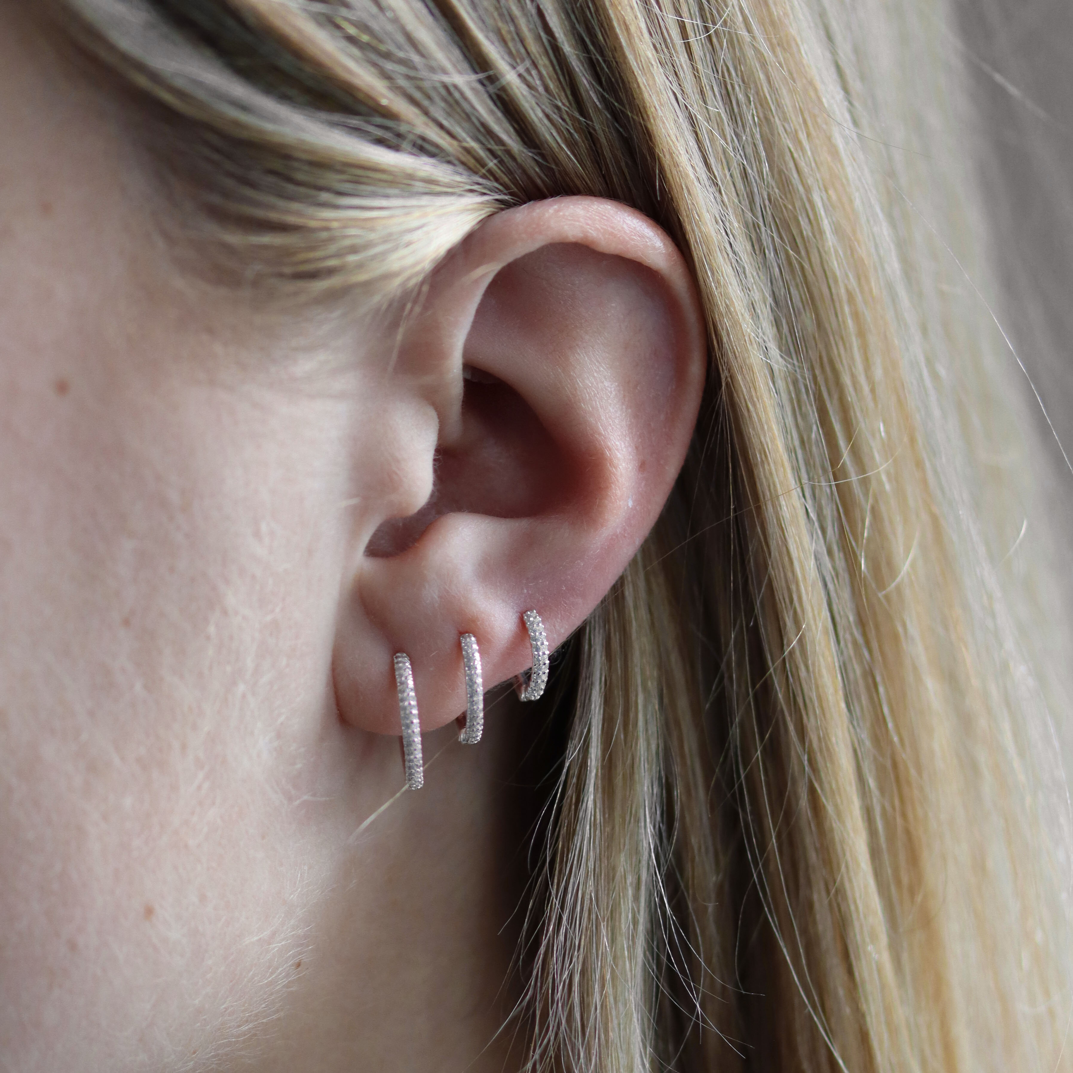 Evening Hoops silver 12 mm