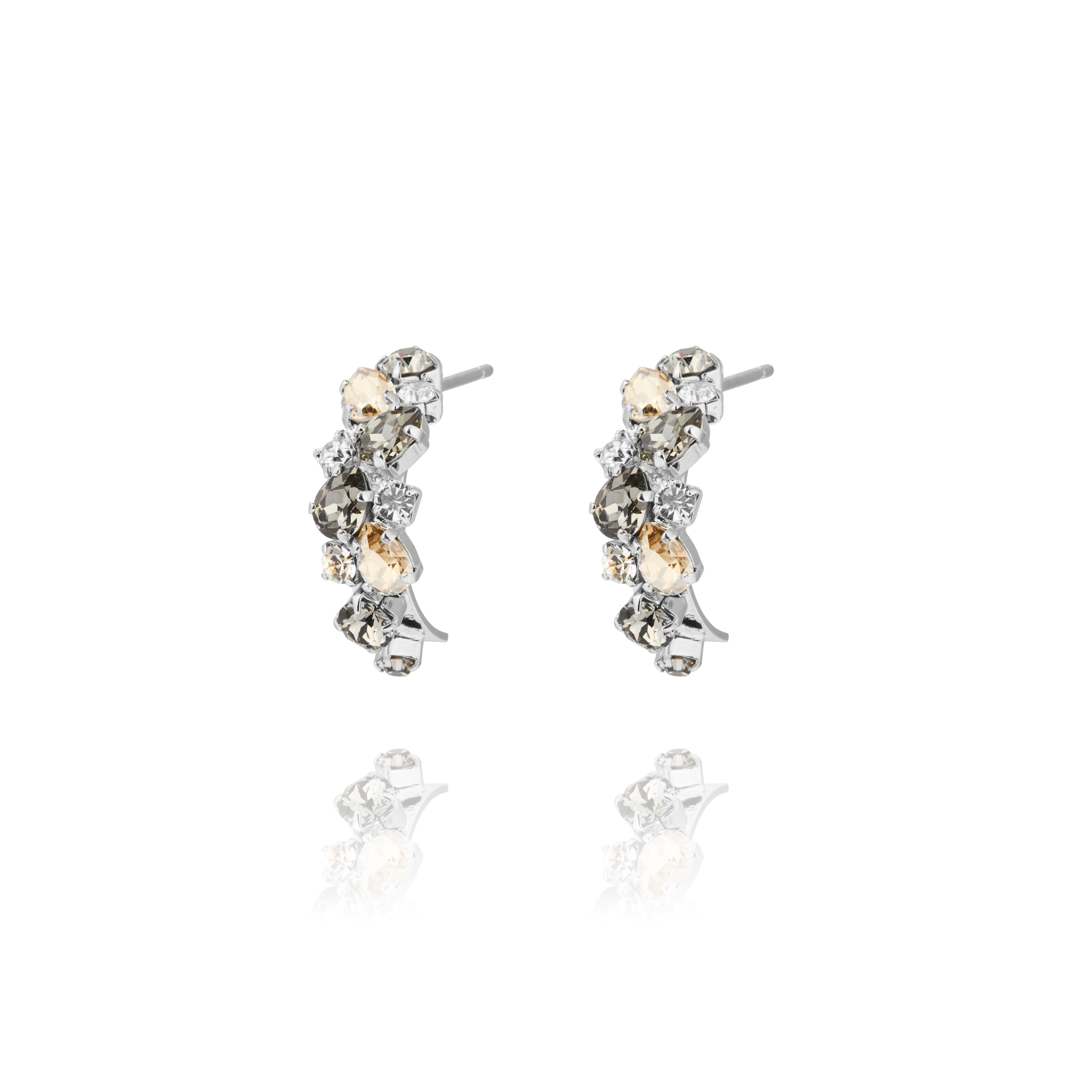 Gabriella Earrings / Black Golden Combo