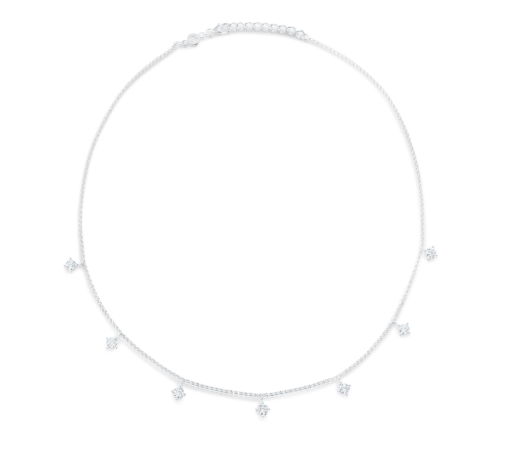 Time to glow halsband (silver)