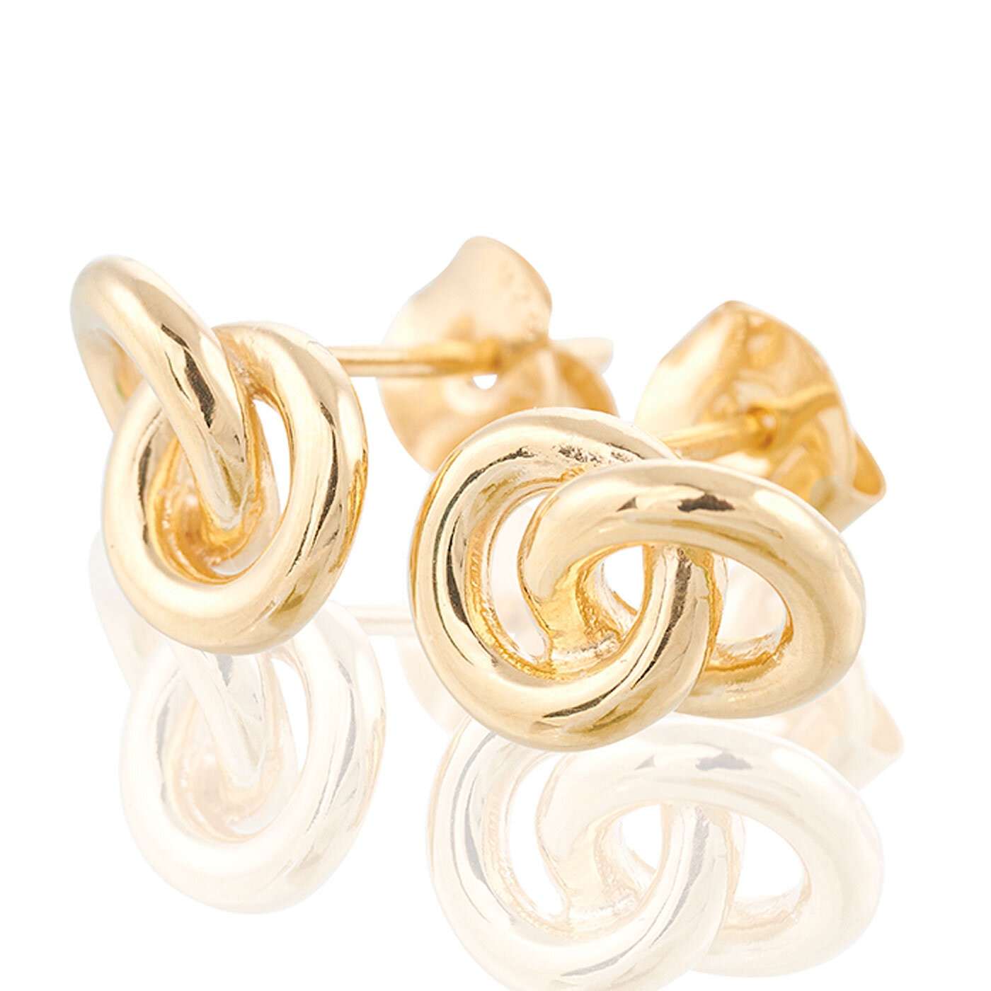 The knot earrings (gold)