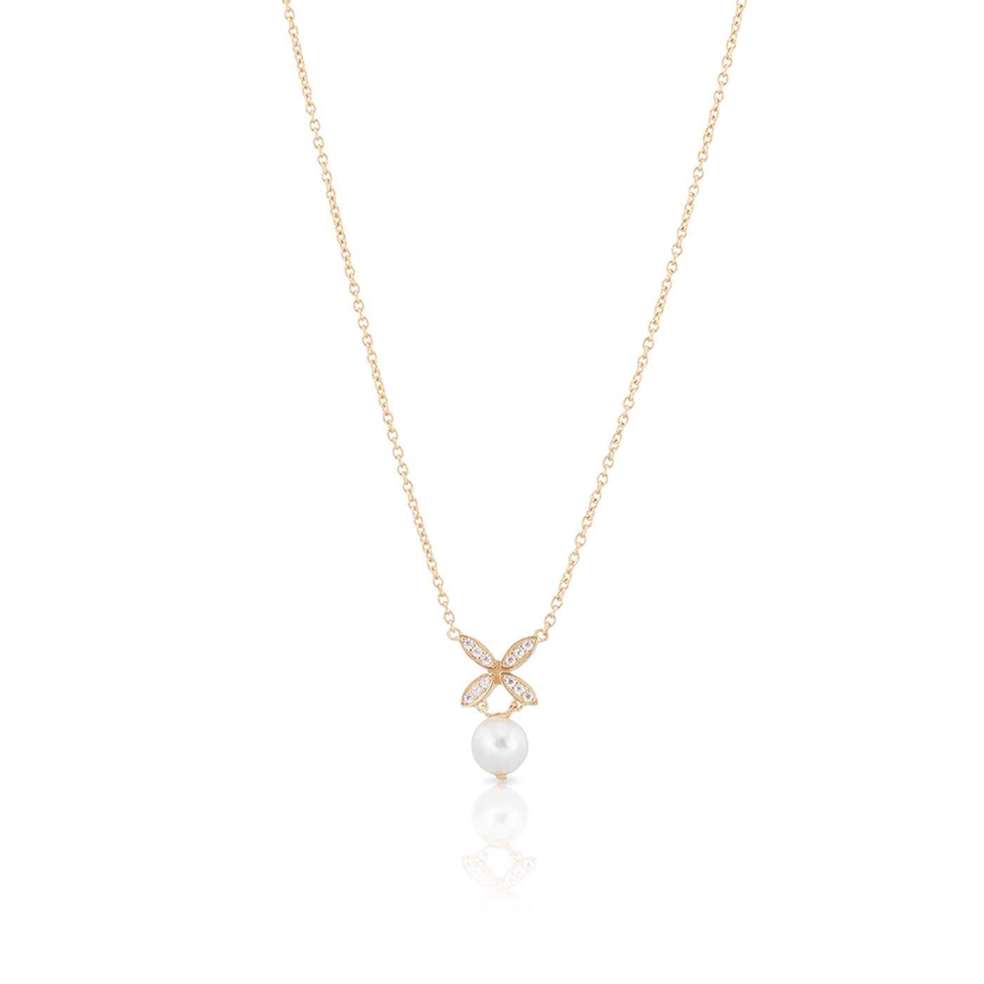 Ellipse mini pearl halsband