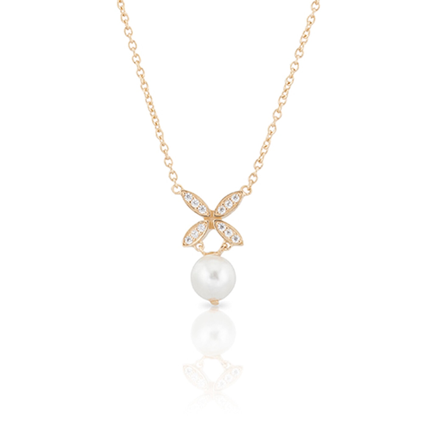 Ellipse mini pearl halsband