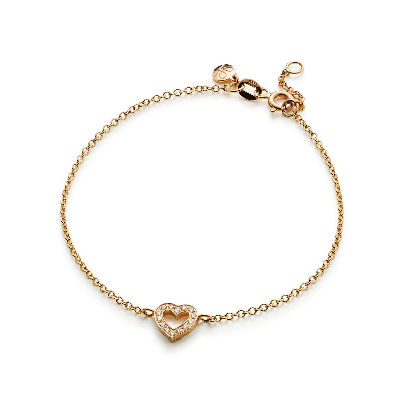 Gracious armband 18K rödguld 0,07 ct