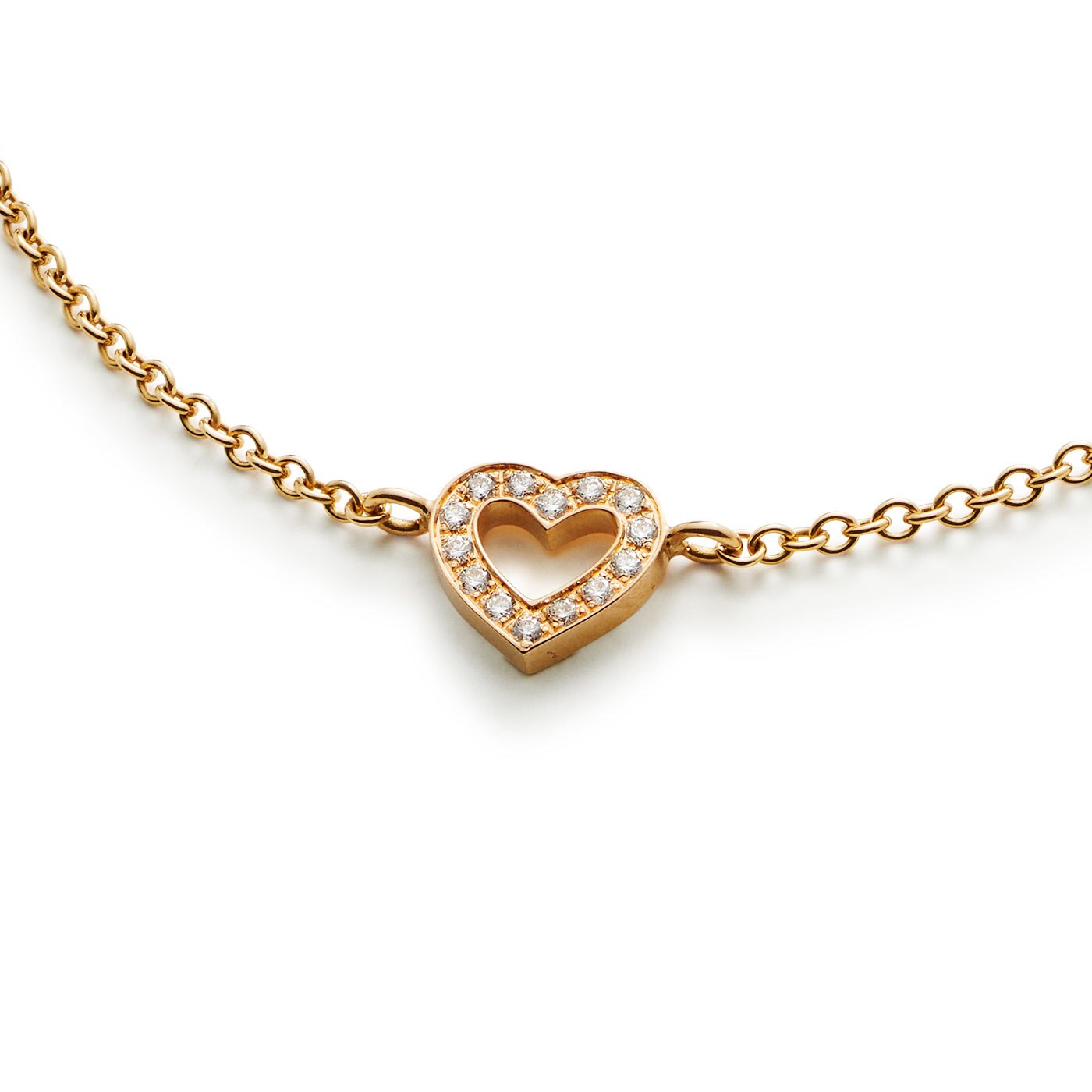 Gracious armband 18K rödguld 0,07 ct