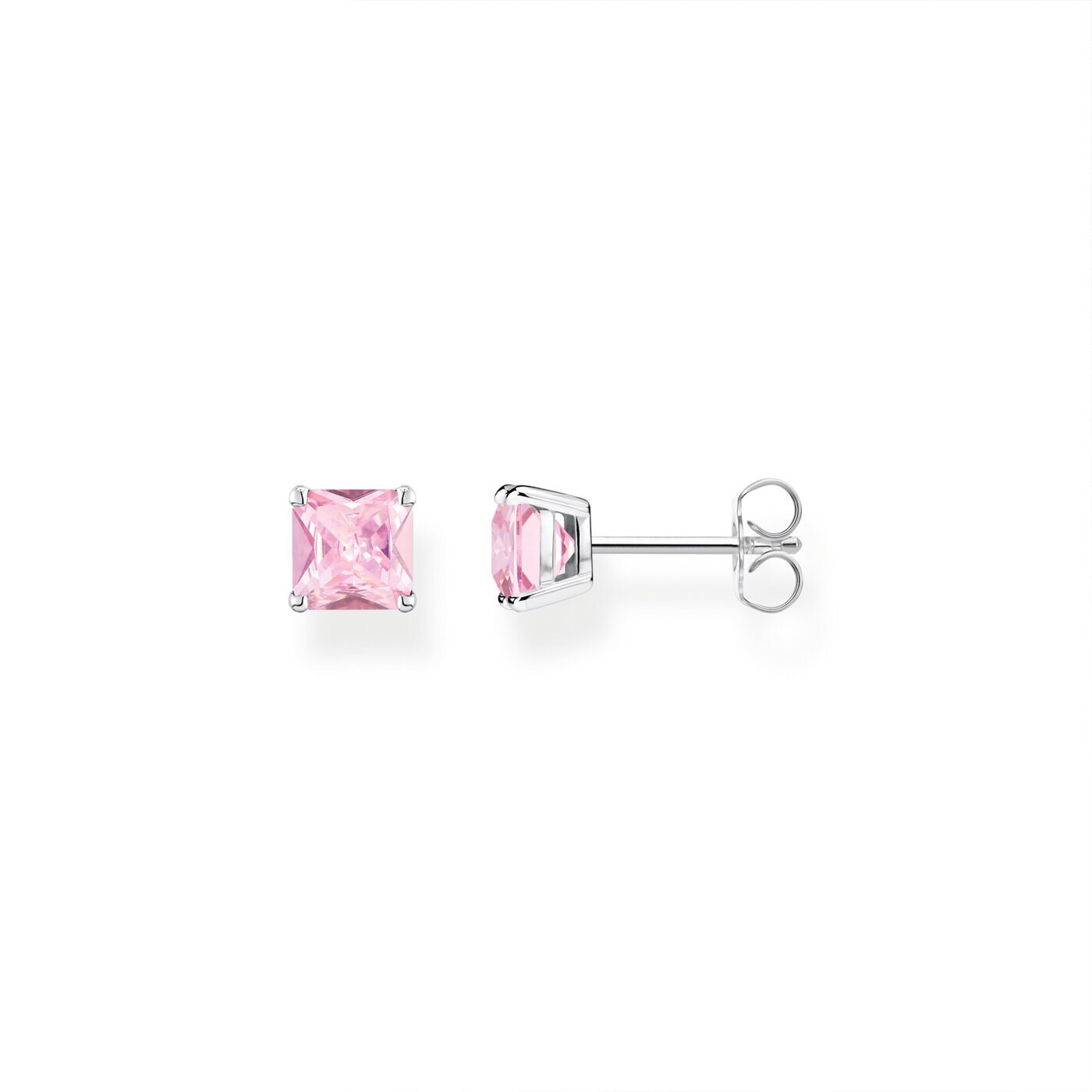 Örhängen rosa stenar