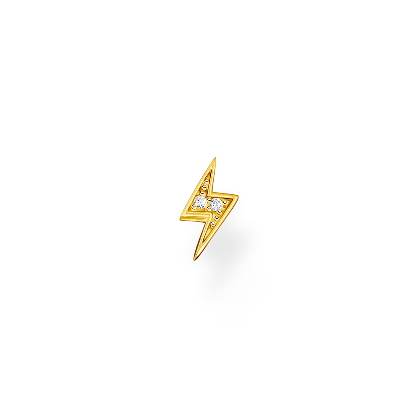 925 Sterling silver, gold plated yellow gold/ zirc