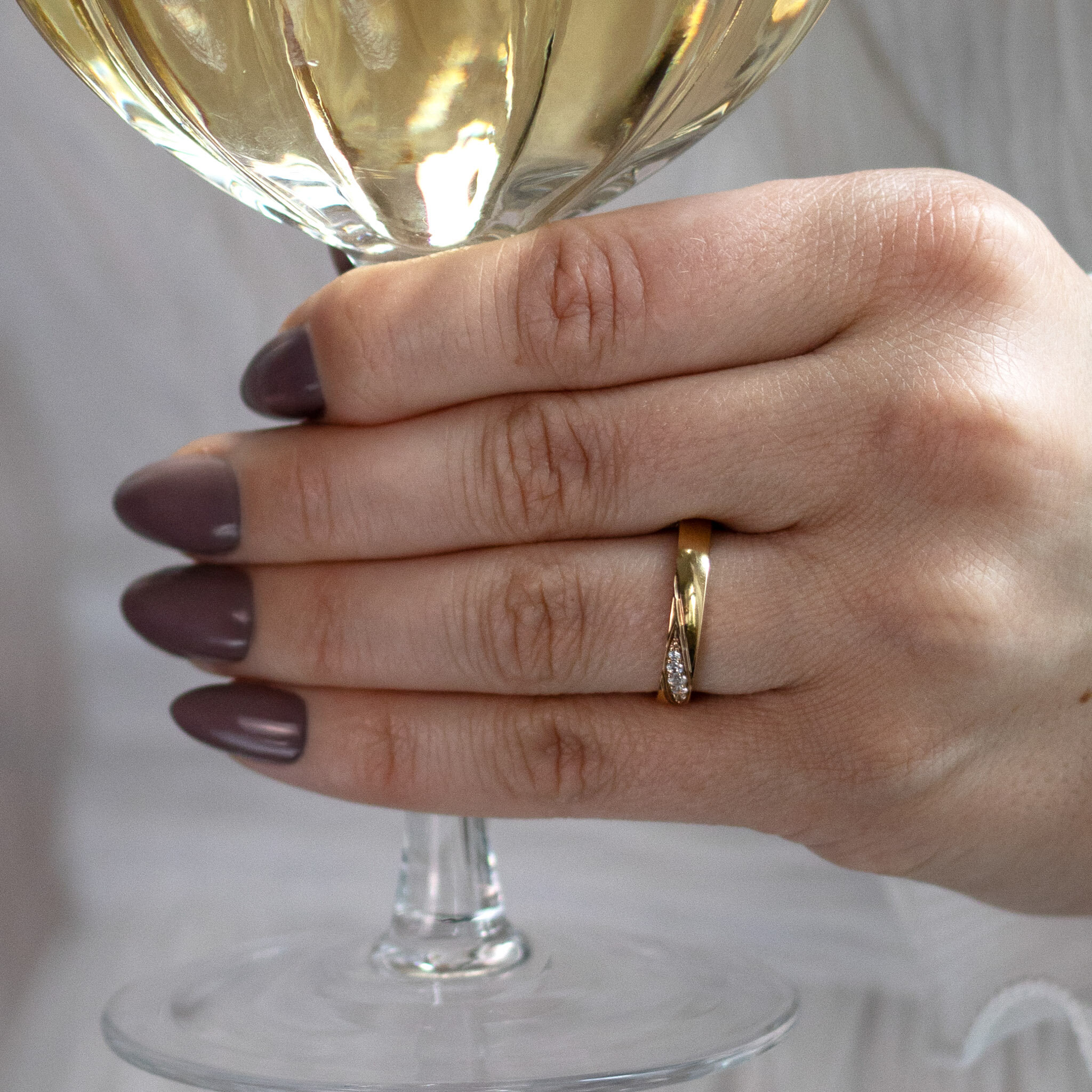 Helene 0,09 ct vitguld