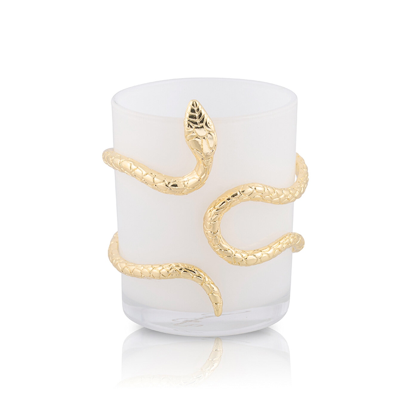 Ljuskopp snake - vit