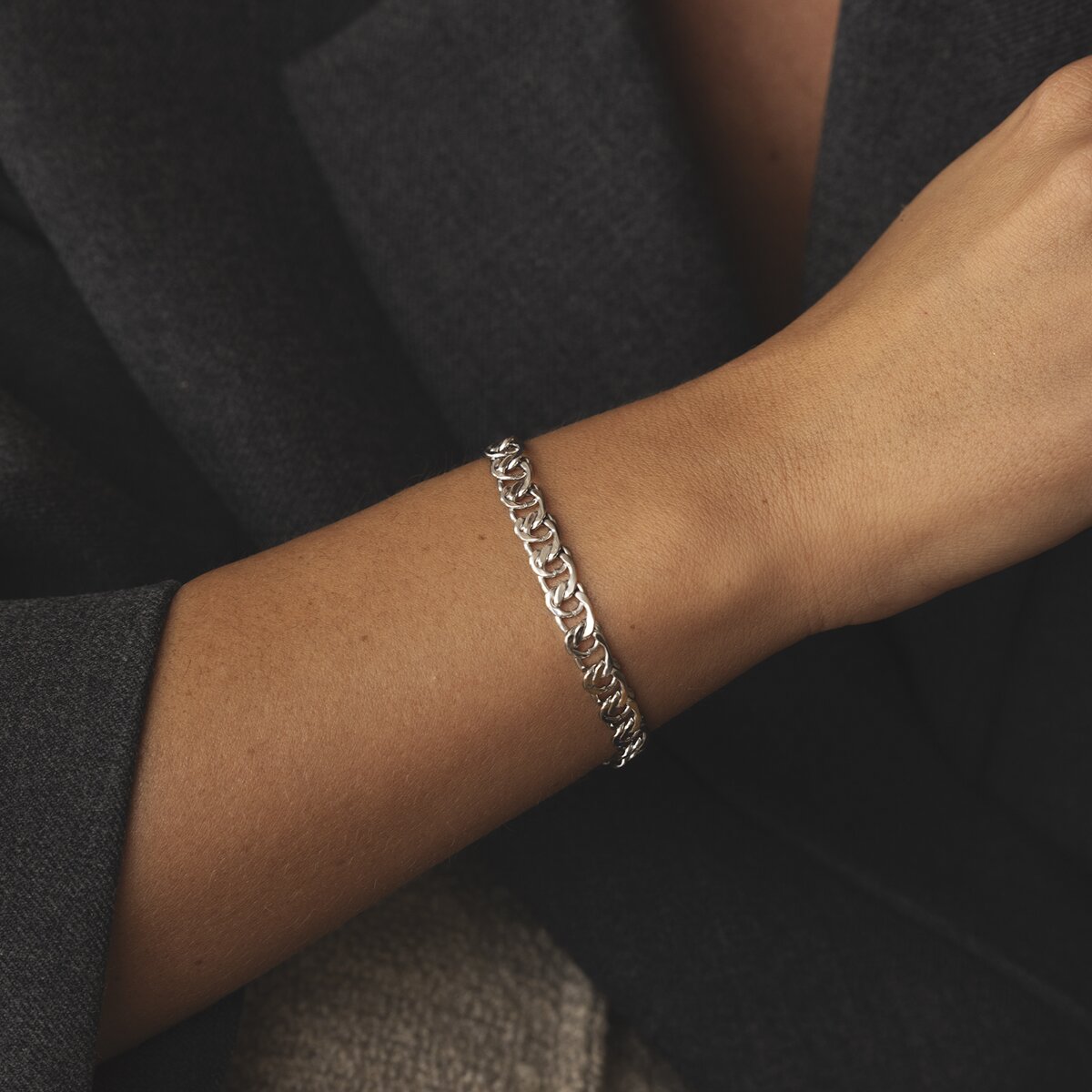 Infinity Grand Steel Medium Bracelet