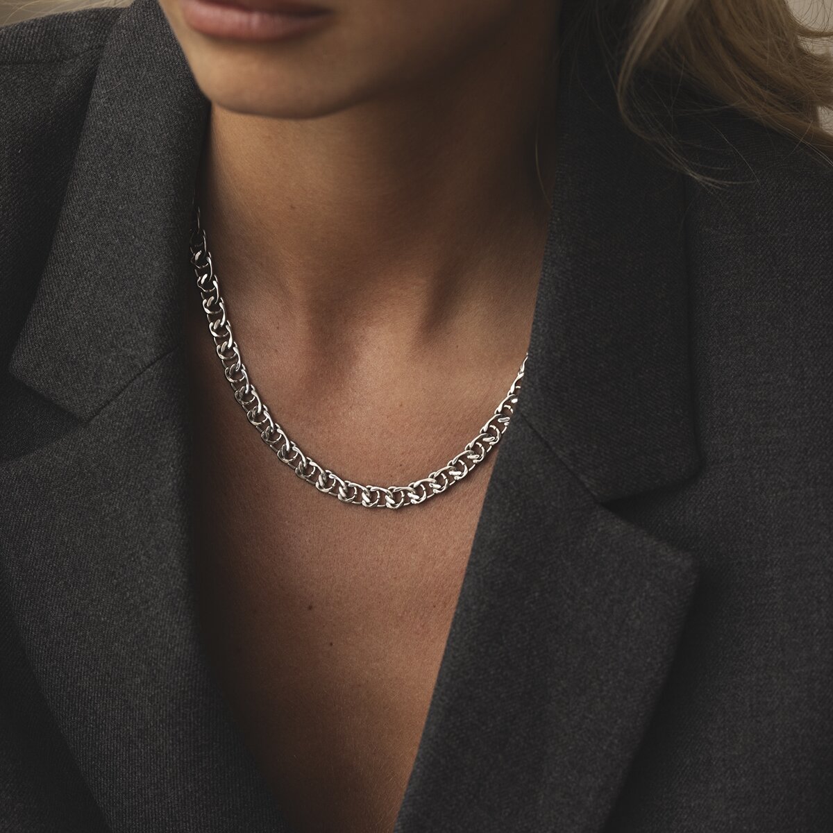 Infinity Grand Steel Necklace