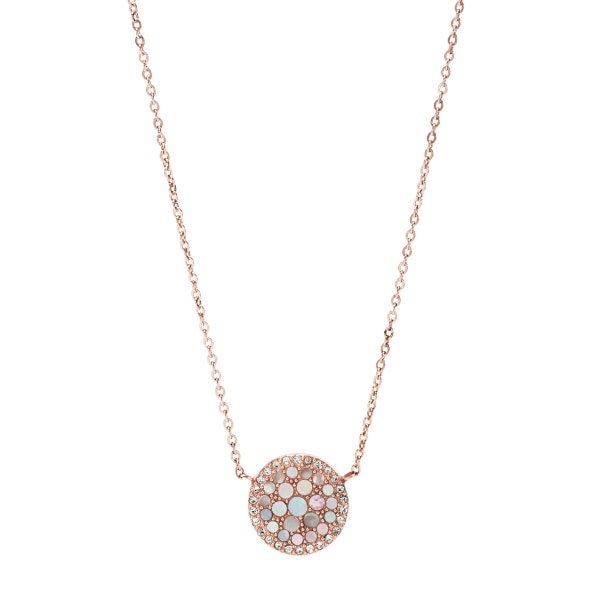 Vintage Glitz necklace (rose/pearl)