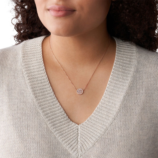 Vintage Glitz necklace (rose/pearl)