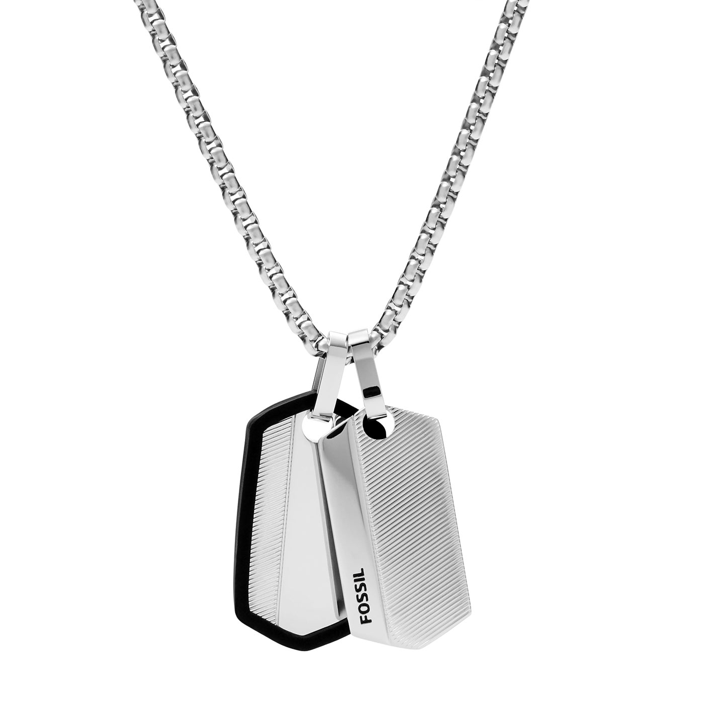 Chevron stainless steel Dog tag