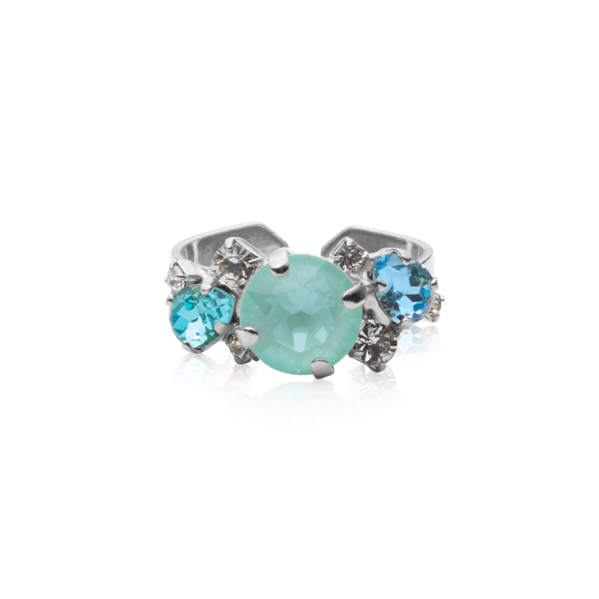 Jannie Ring Rhodium / Laguna Combo