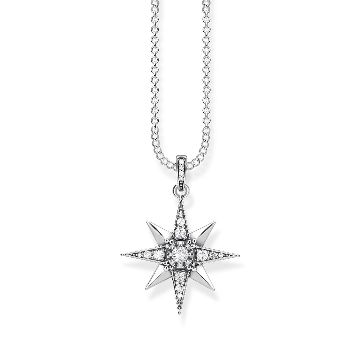 Halsband Royalty stjärna vit 