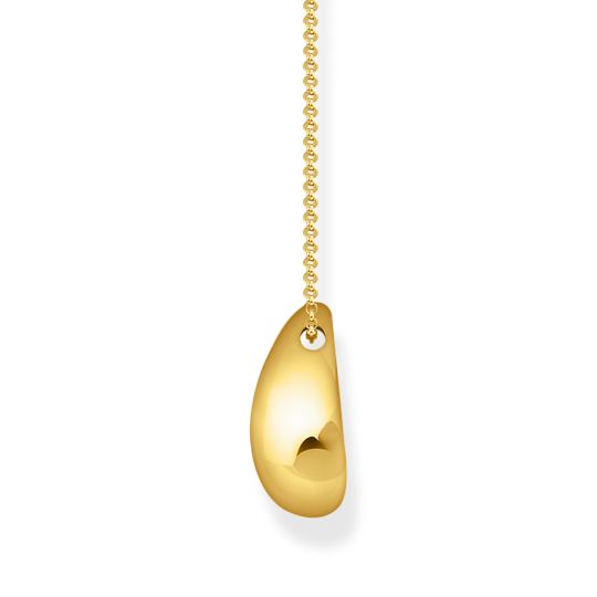Halsband med hänge i organisk droppform
