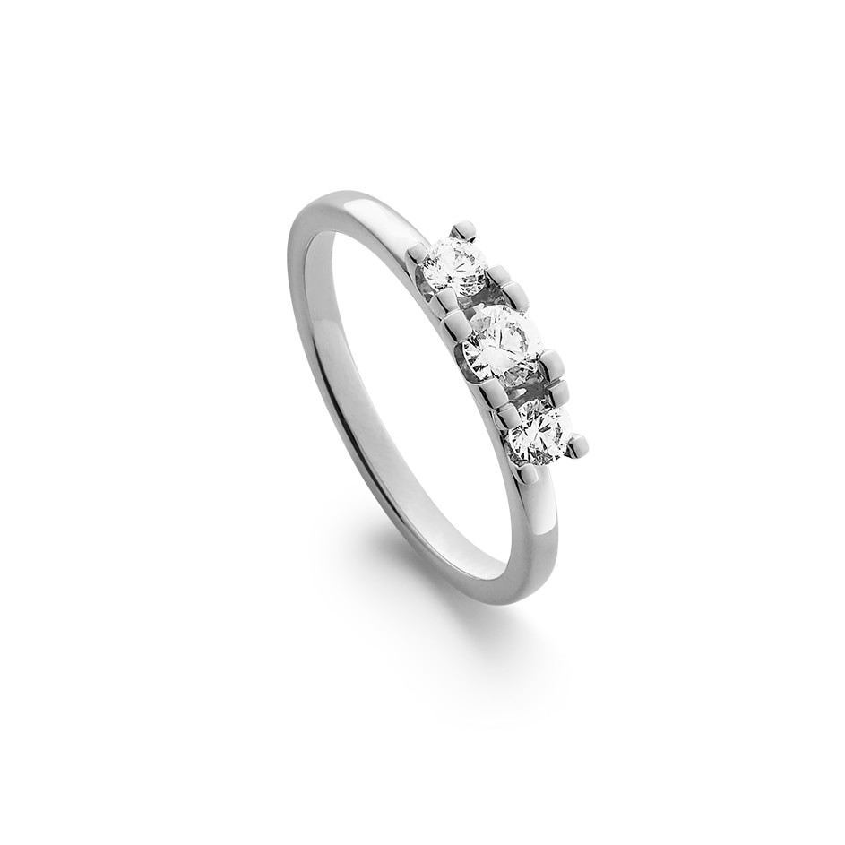 Kelly 0,40 ct vitguld