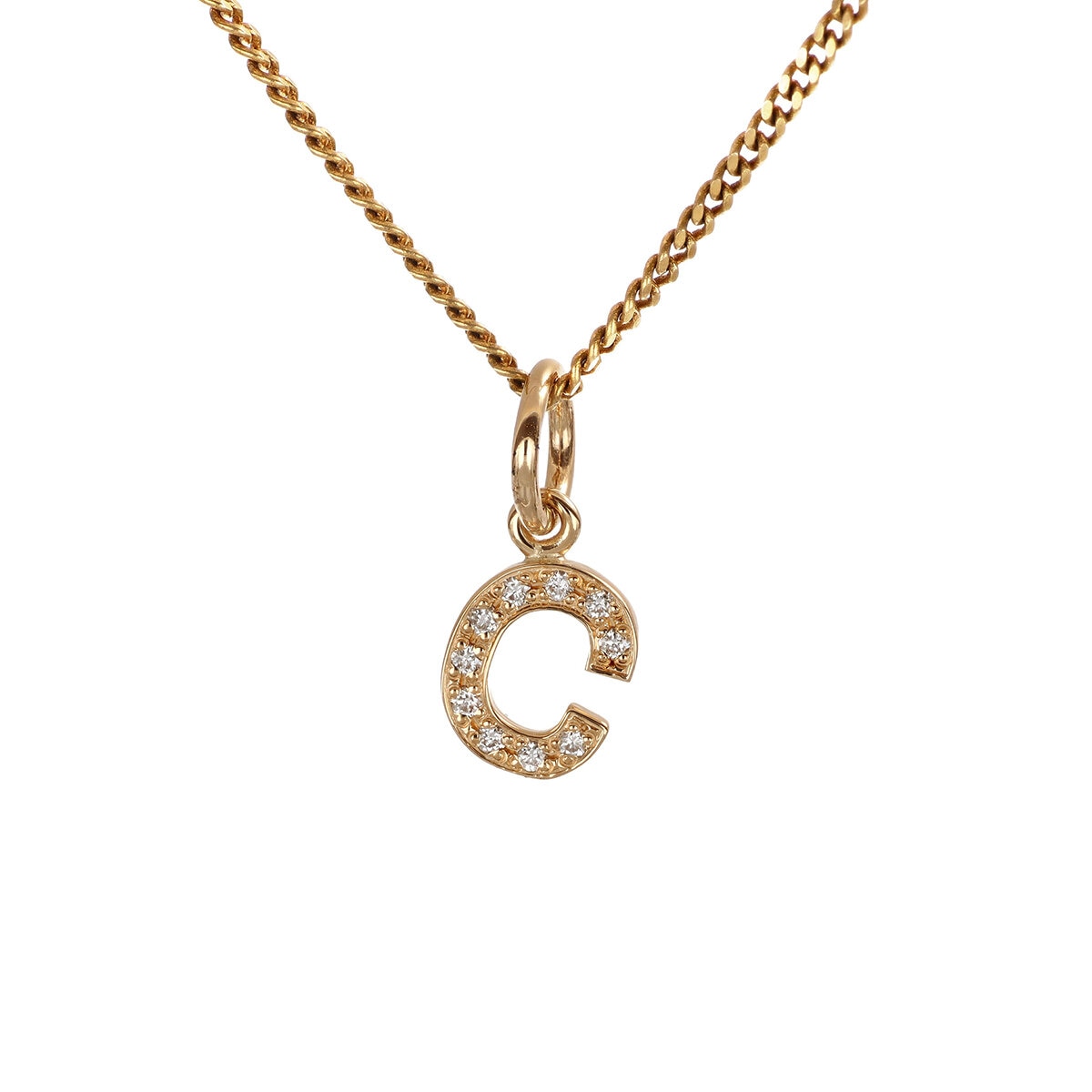 Bokstav C 0,05 ct 18K