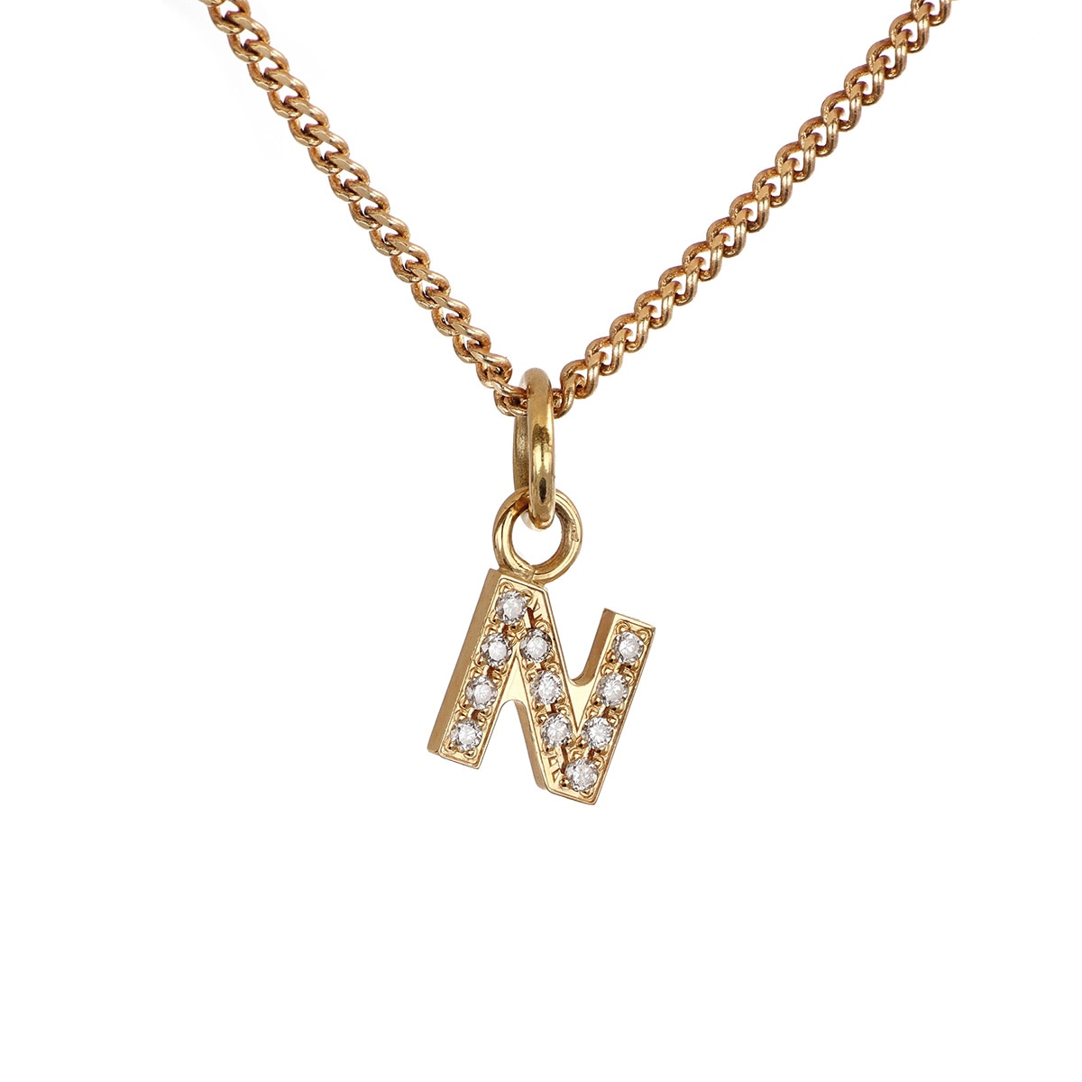 Bokstav N 0,055 ct 18K