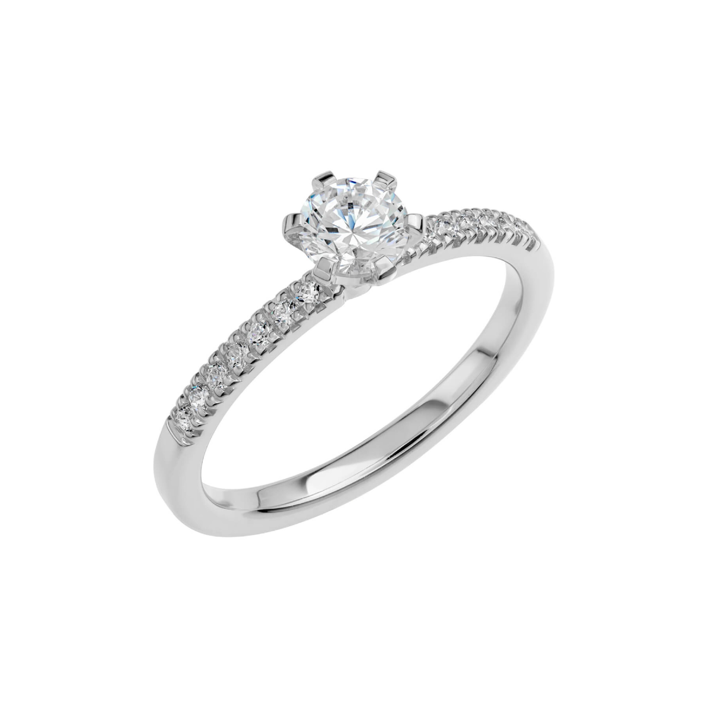 LOVE 02 - Sidostensring i vitguld