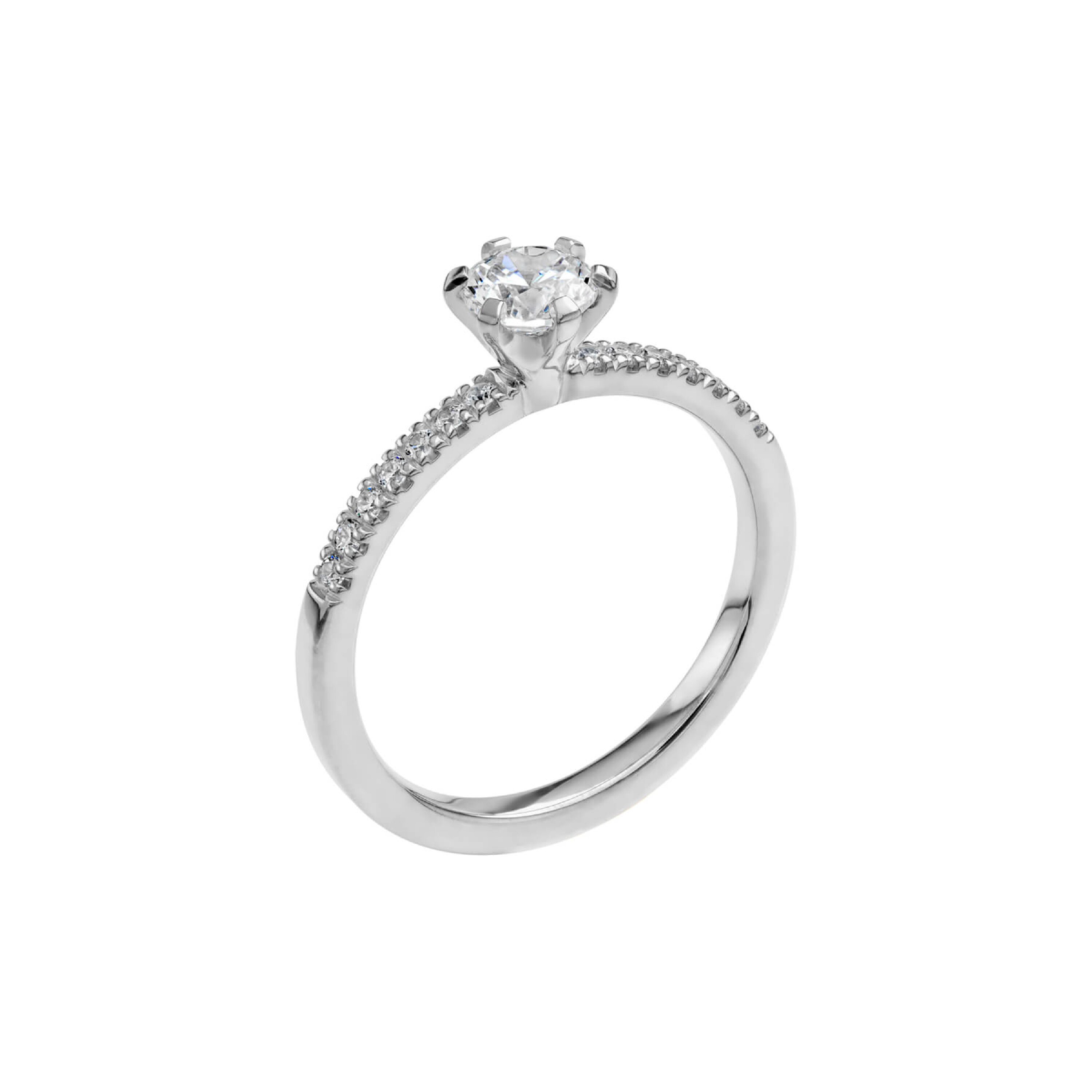 LOVE 02 - Sidostensring i vitguld