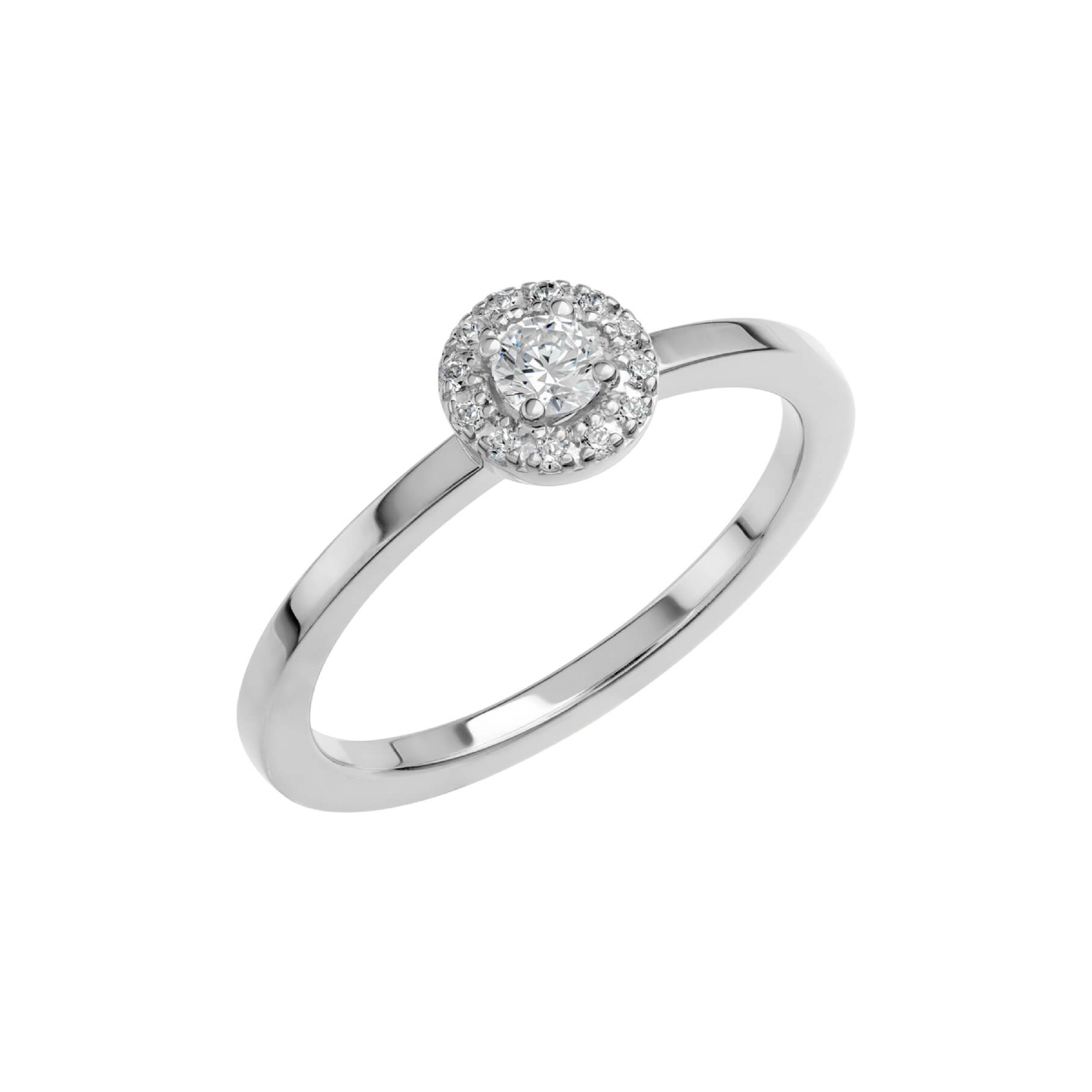 LOVE 03 - Haloring i vitguld