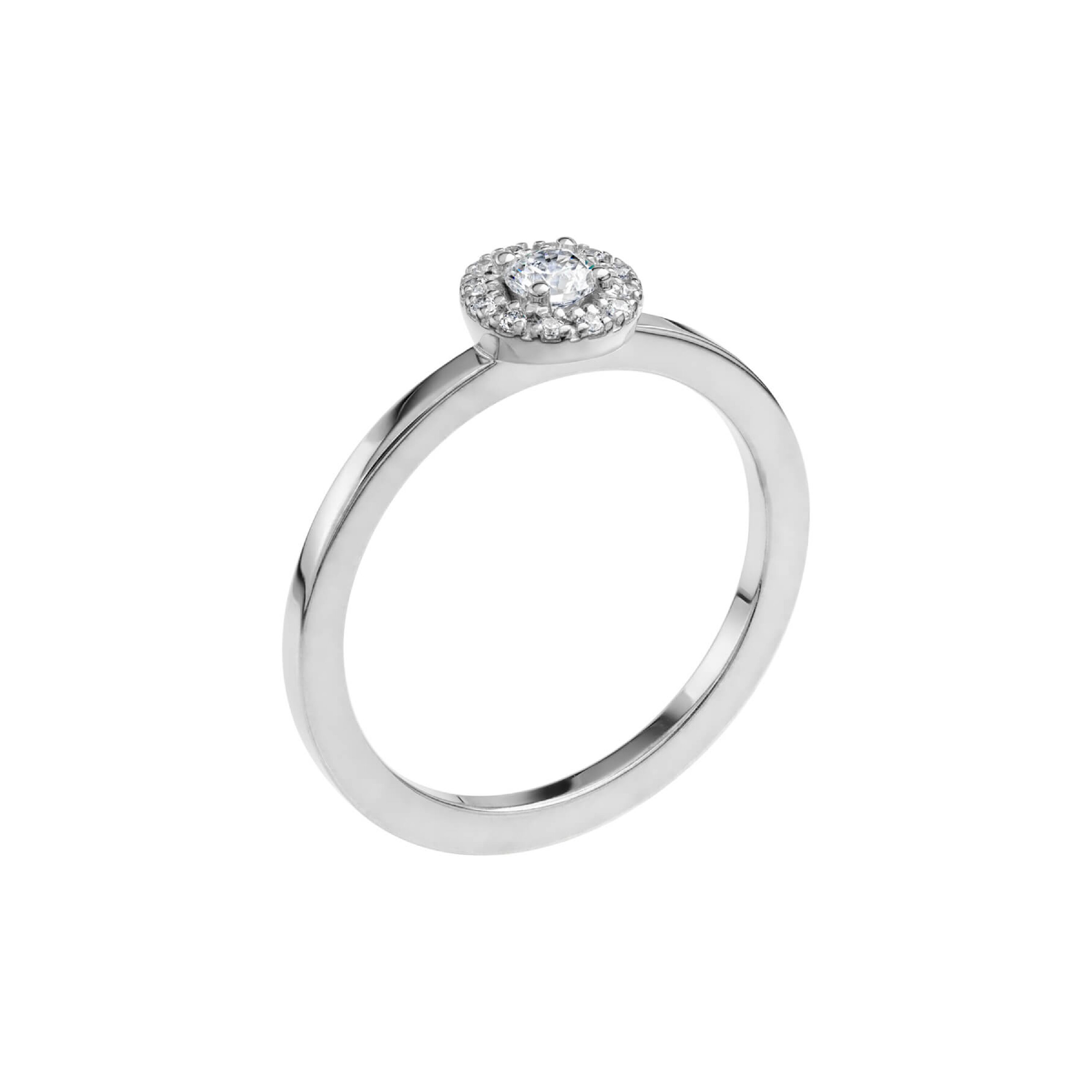 LOVE 03 - Haloring i vitguld