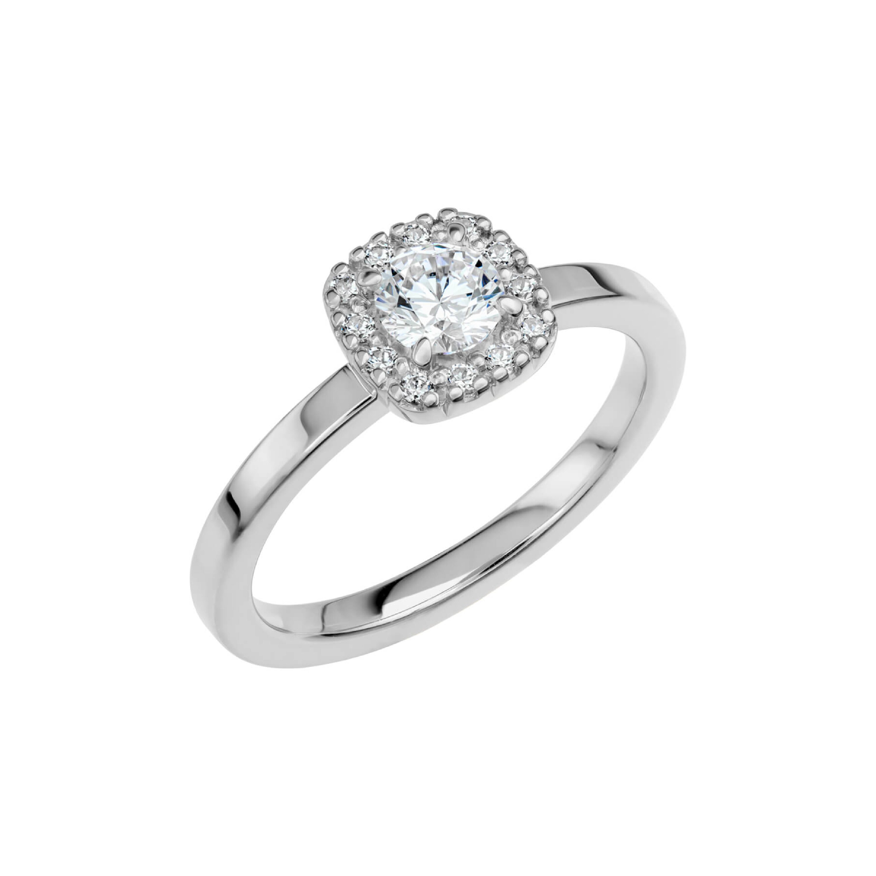 LOVE 04 - Haloring i vitguld
