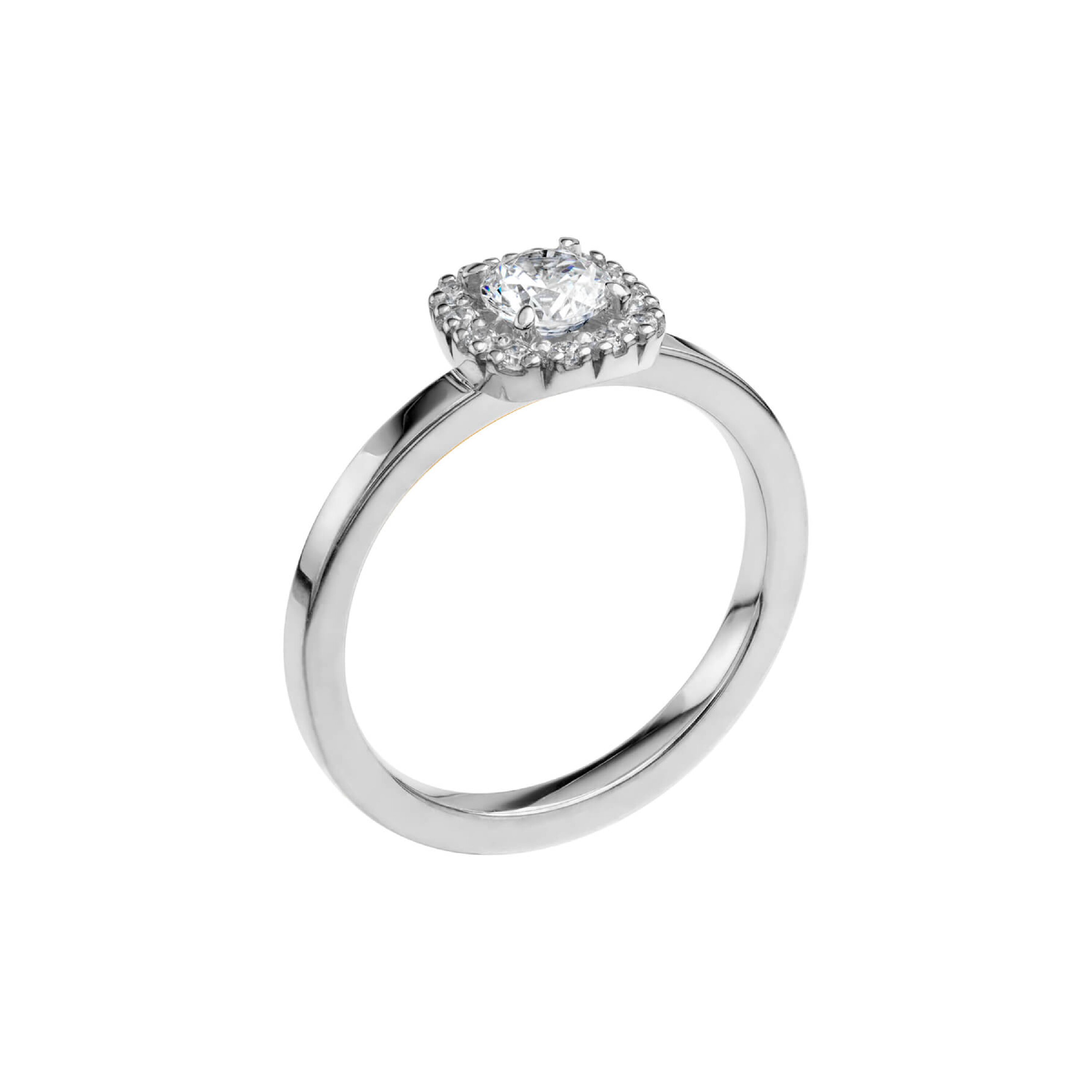 LOVE 04 - Haloring i vitguld