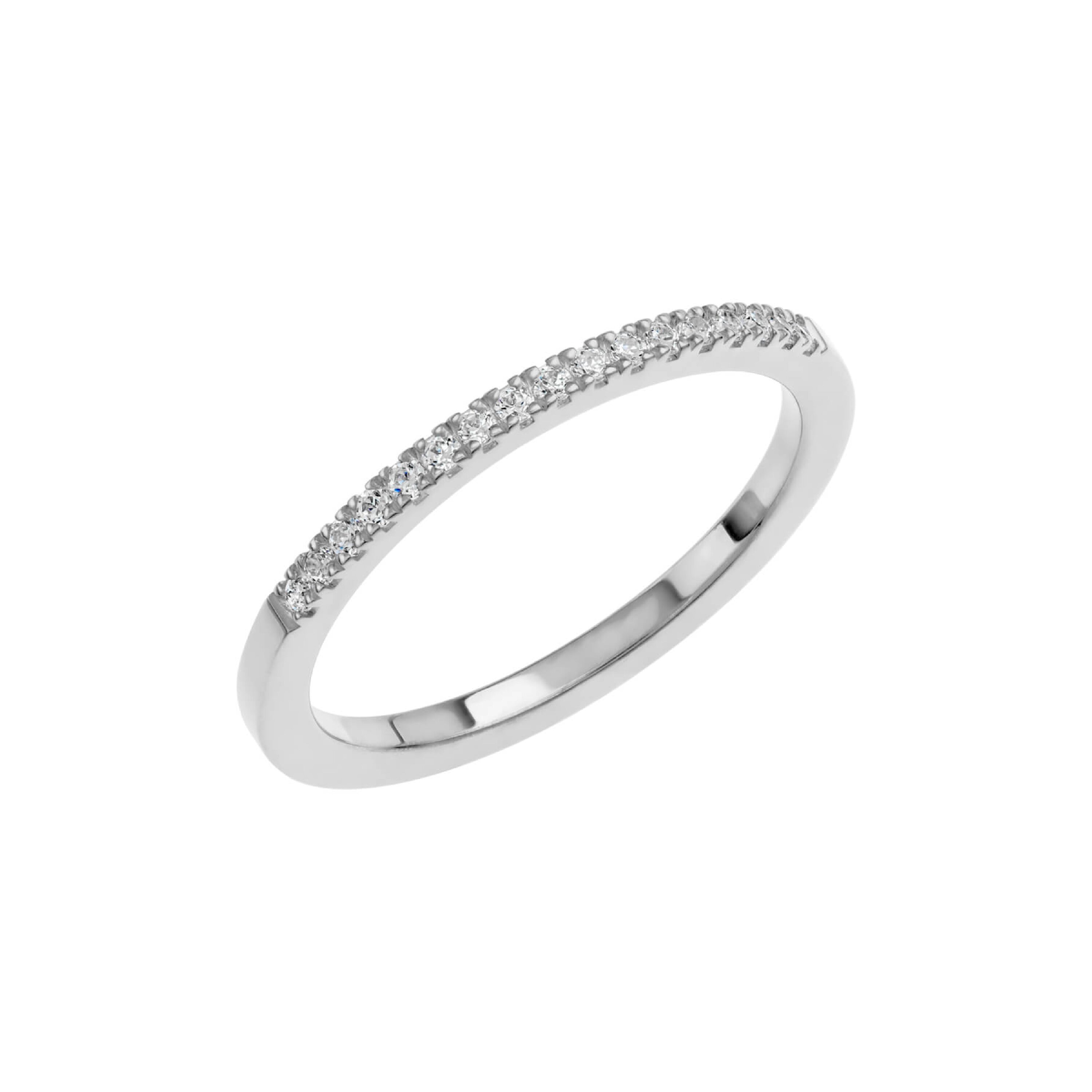 LOVE 07 - Alliansring i vitguld