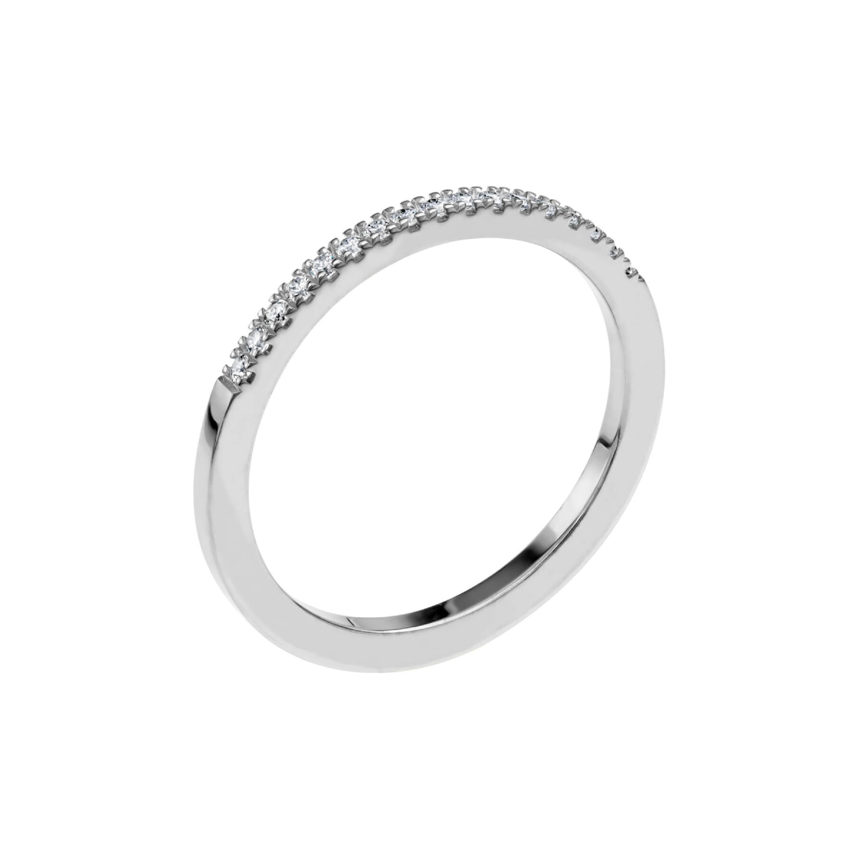 LOVE 07 - Alliansring i vitguld