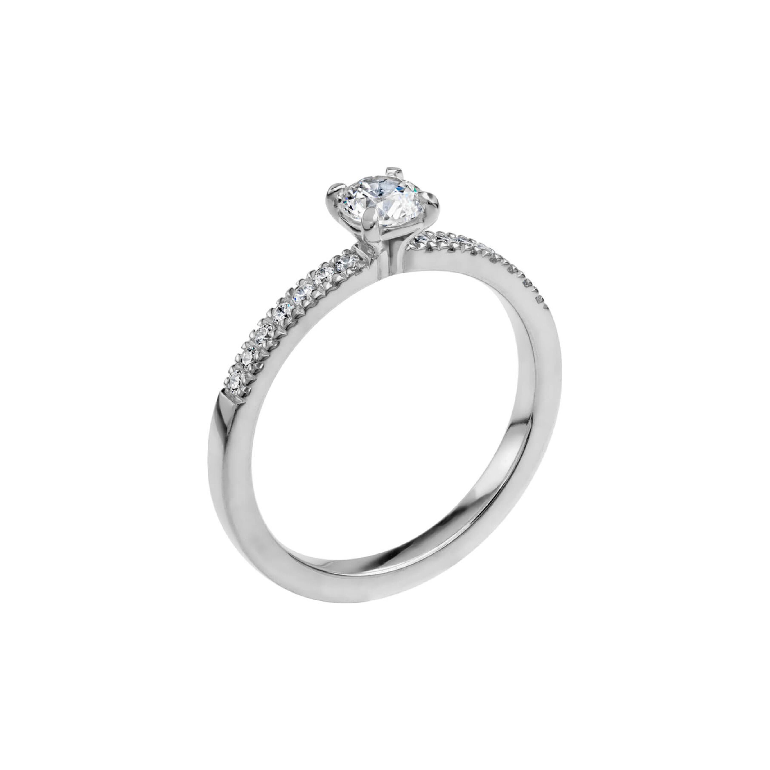 LOVE 08 - Sidostensring i vitguld
