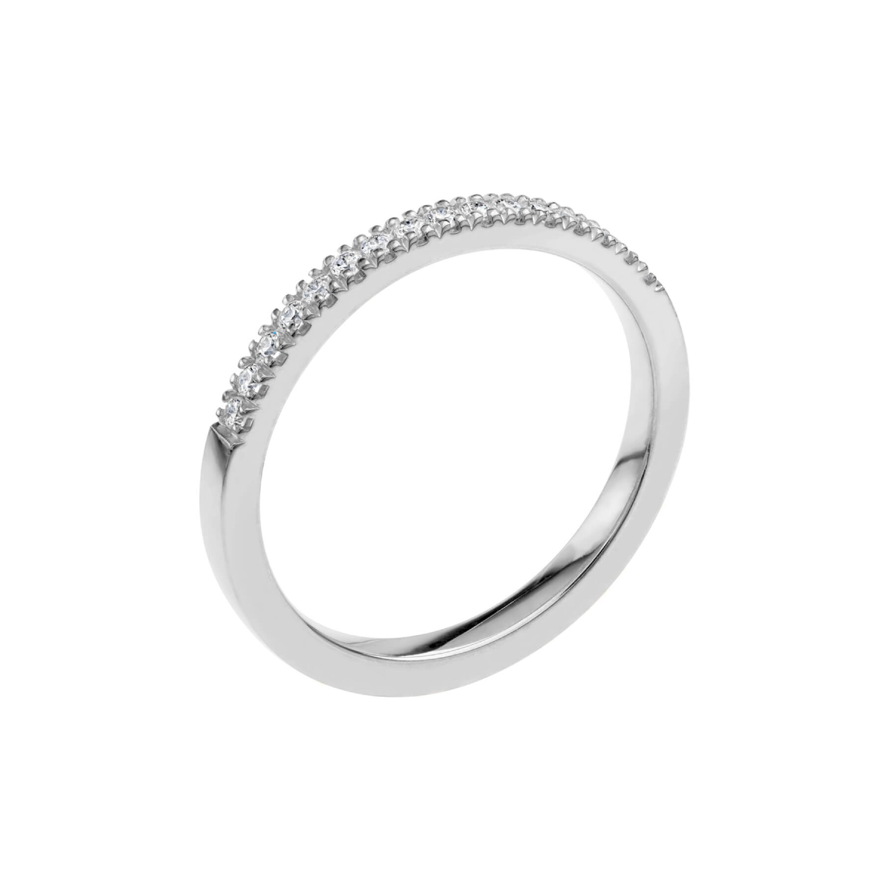 LOVE 09 - Alliansring i vitguld