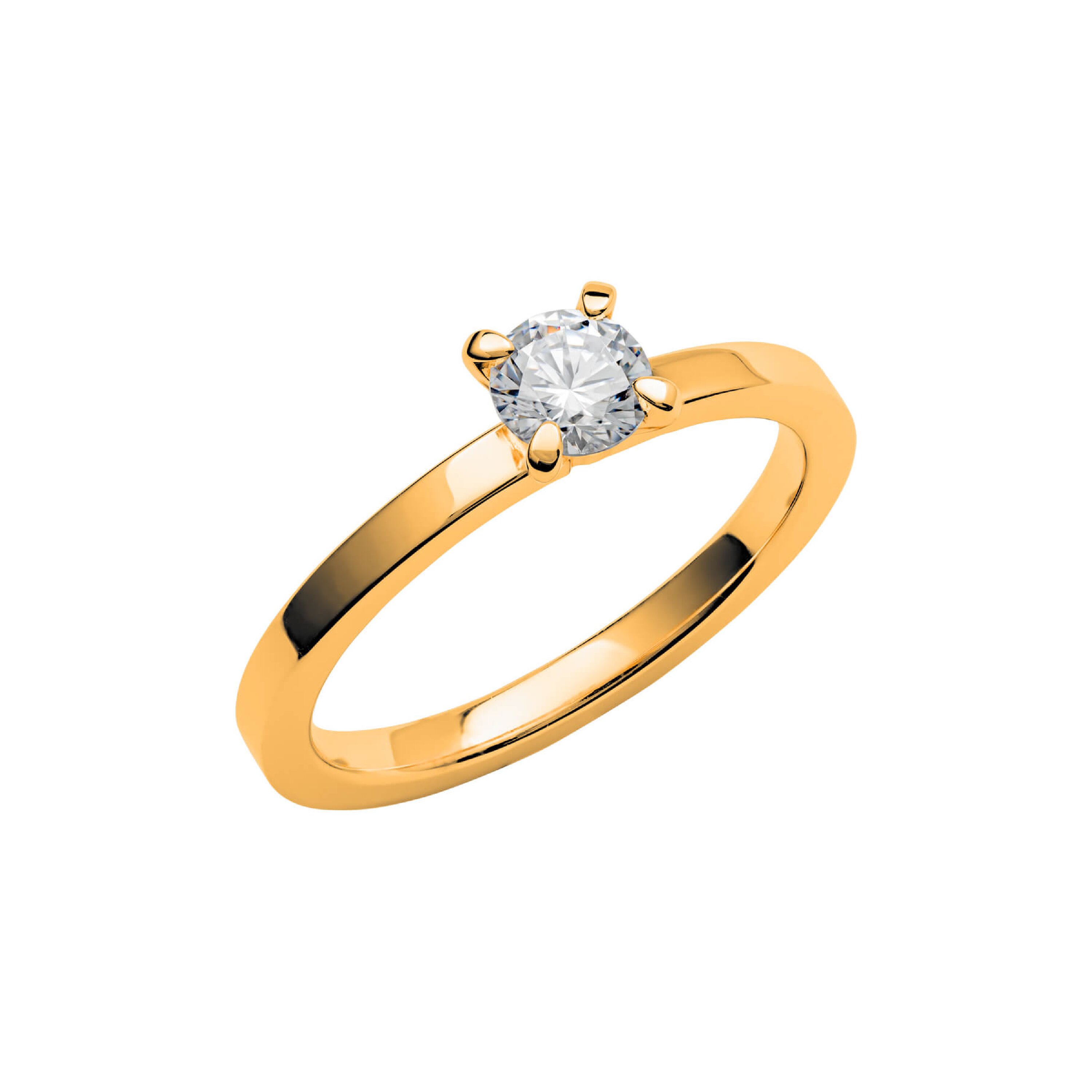 LOVE 10 - Solitärring i rödguld