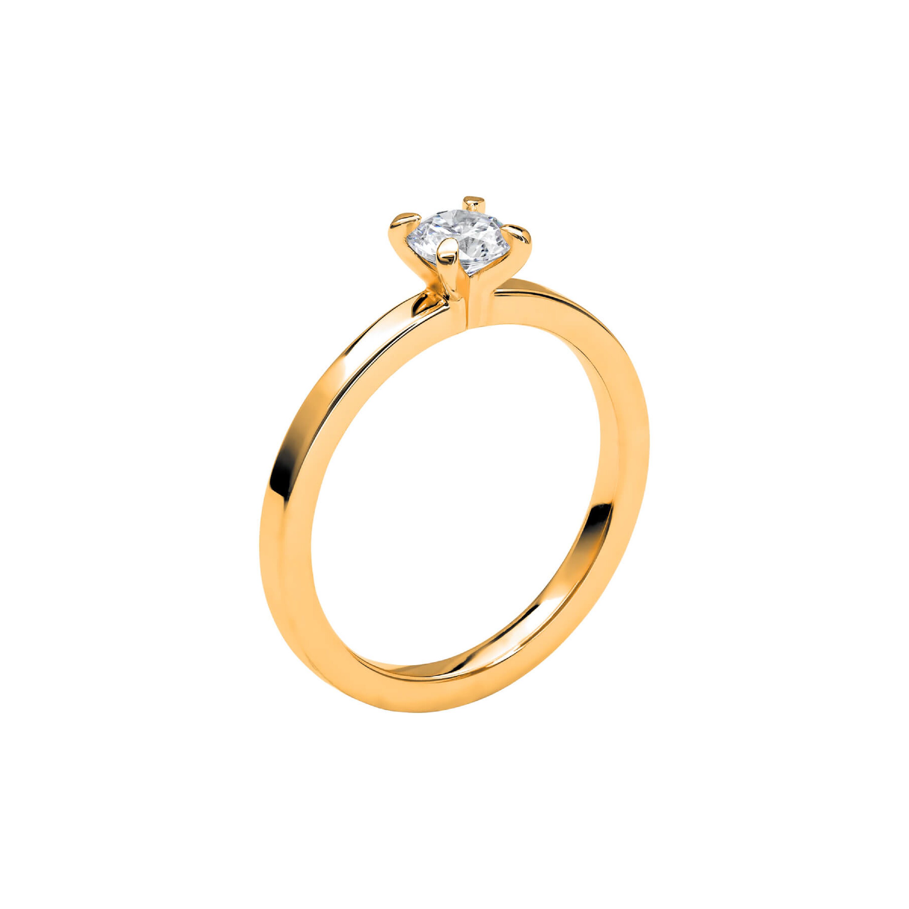 LOVE 10 - Solitärring i rödguld